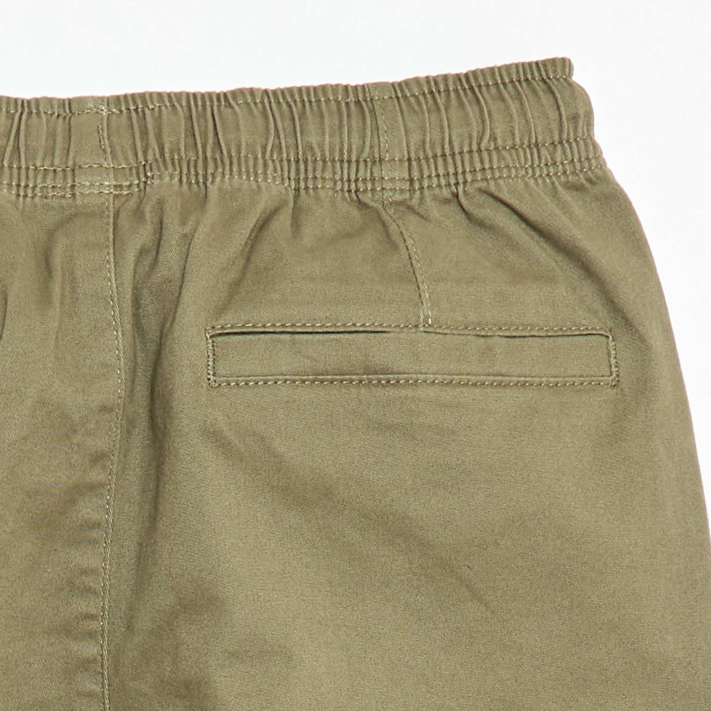 Pantalon stretch uni multipoche VERT