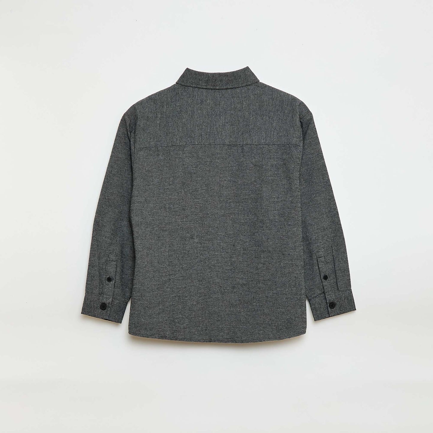Chemise en flanelle uni GRIS
