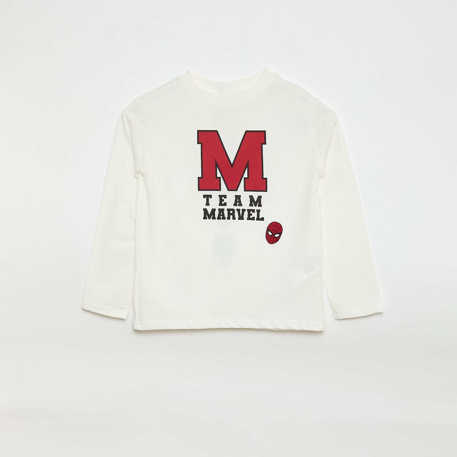 T-shirt 'Marvel' à manches longues BLANC