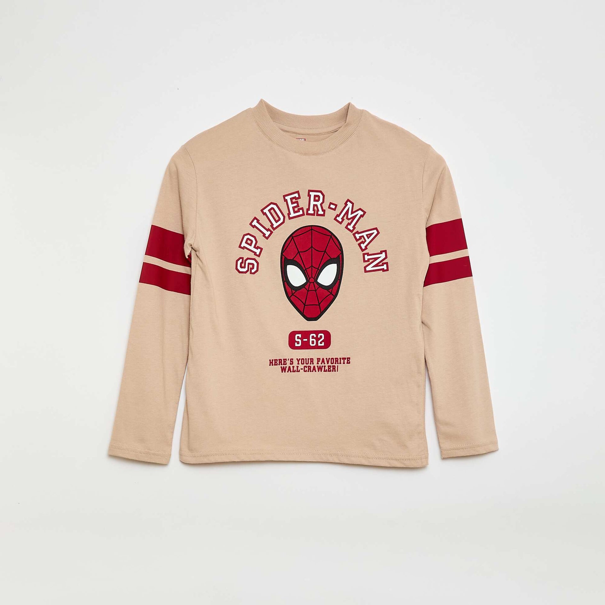 T-shirt 'Spider-Man' 'Marvel' manches longues BEIGE