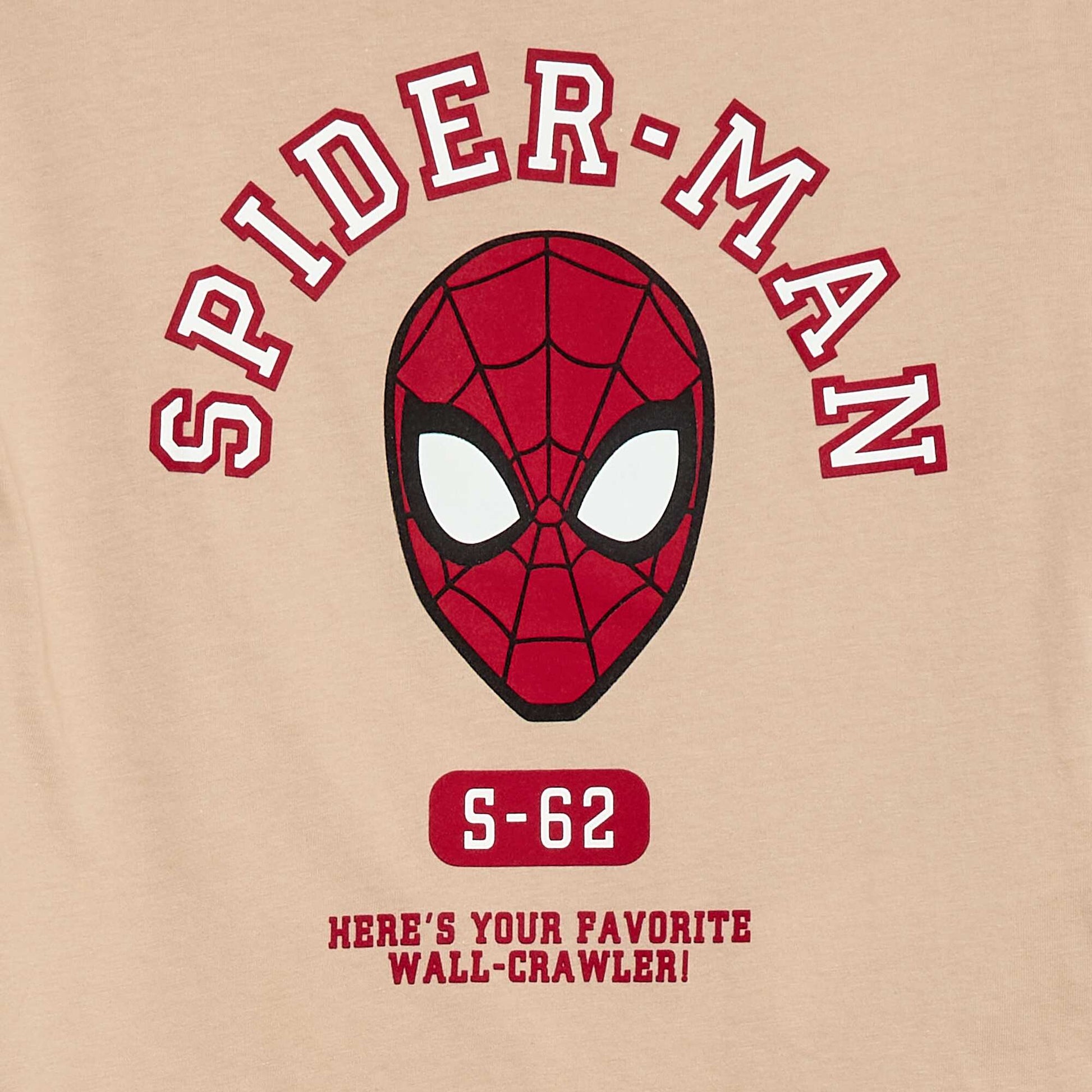 T-shirt 'Spider-Man' 'Marvel' manches longues BEIGE