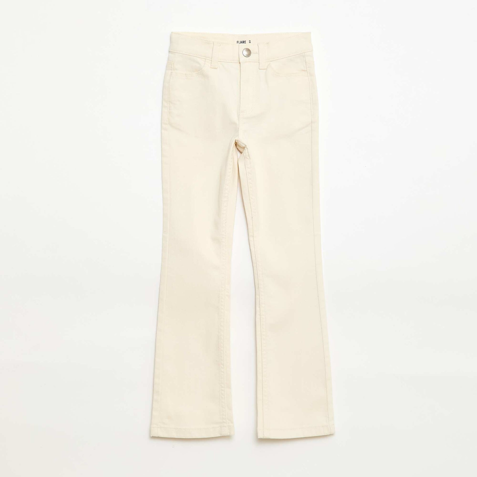 Pantalon flare - Coupe + ajustée BLANC