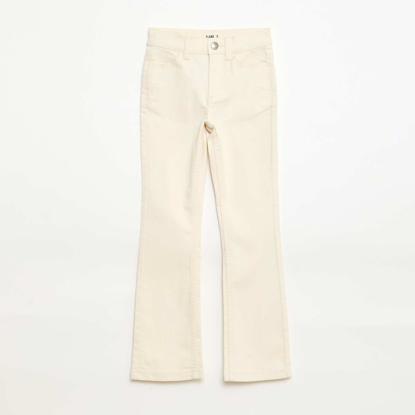 Pantalon flare - Coupe + ajustée BLANC