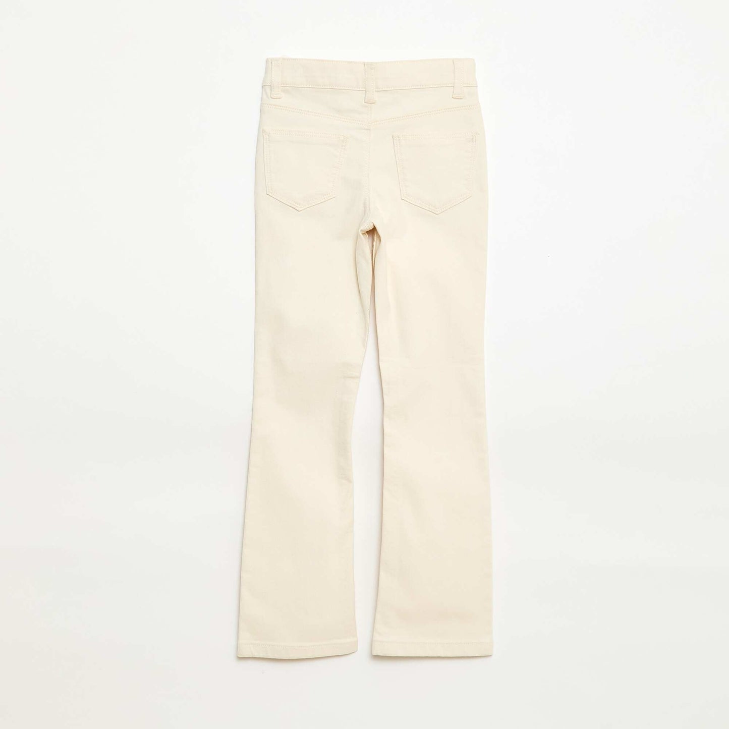 Pantalon flare - Coupe + ajustée BLANC