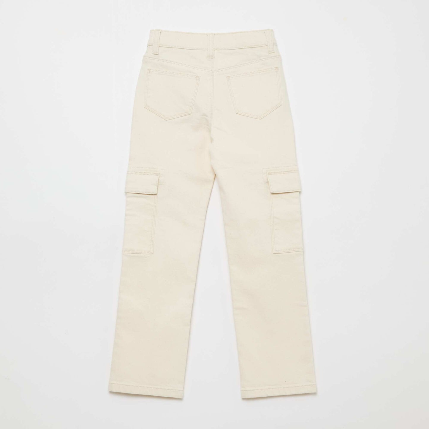 Pantalon en twill regular BEIGE