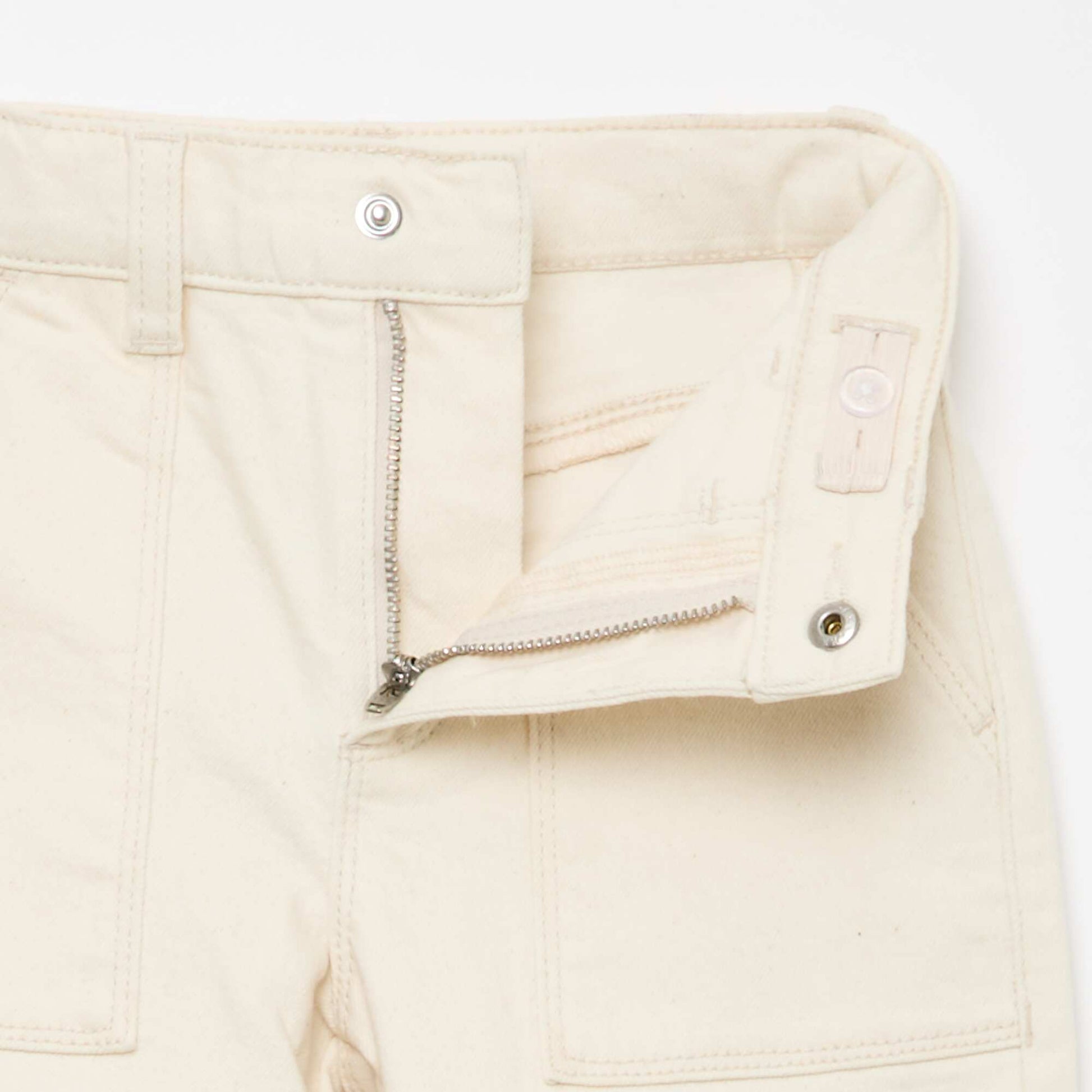 Pantalon en twill regular BEIGE