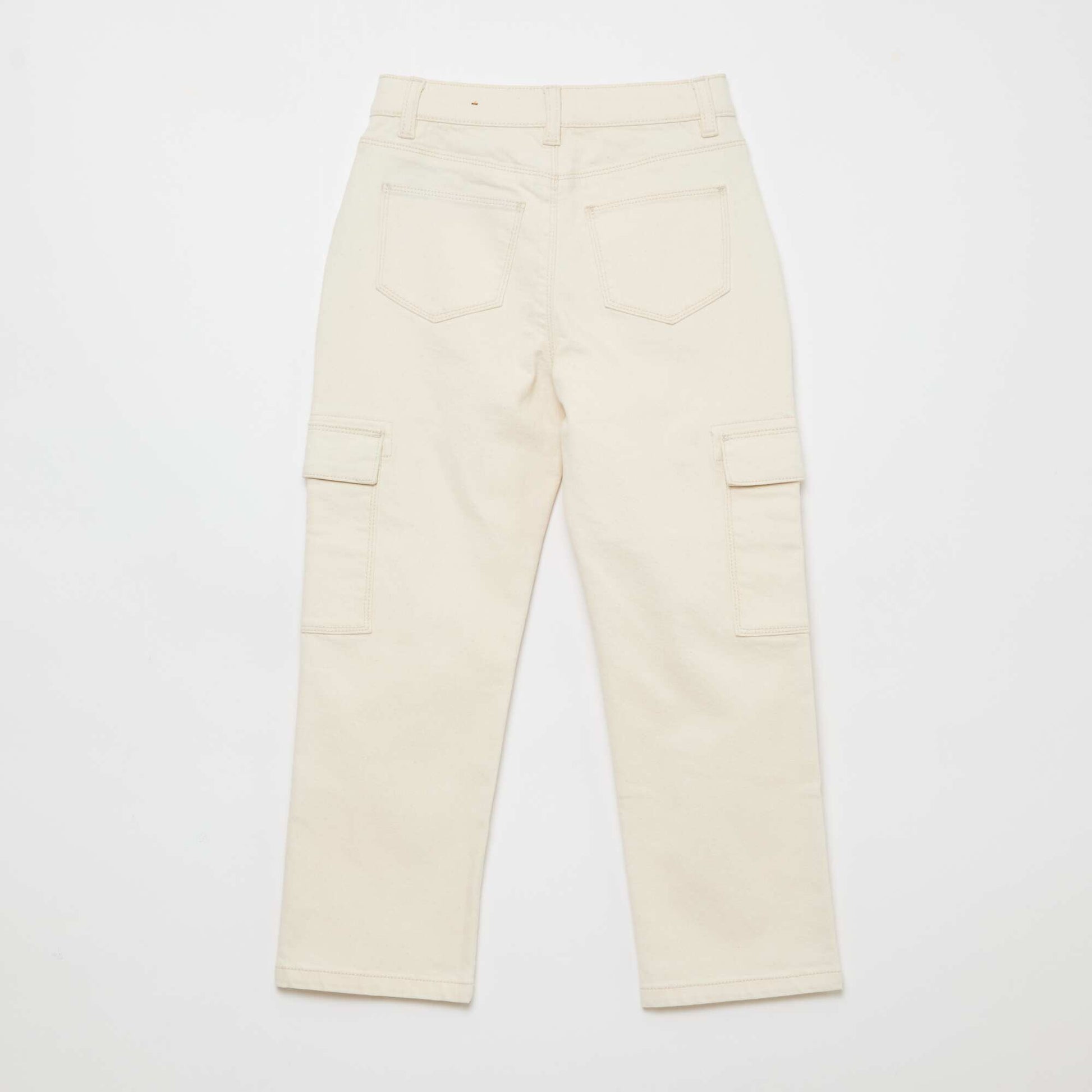 Pantalon multipoche - Coupe + confortable BLANC