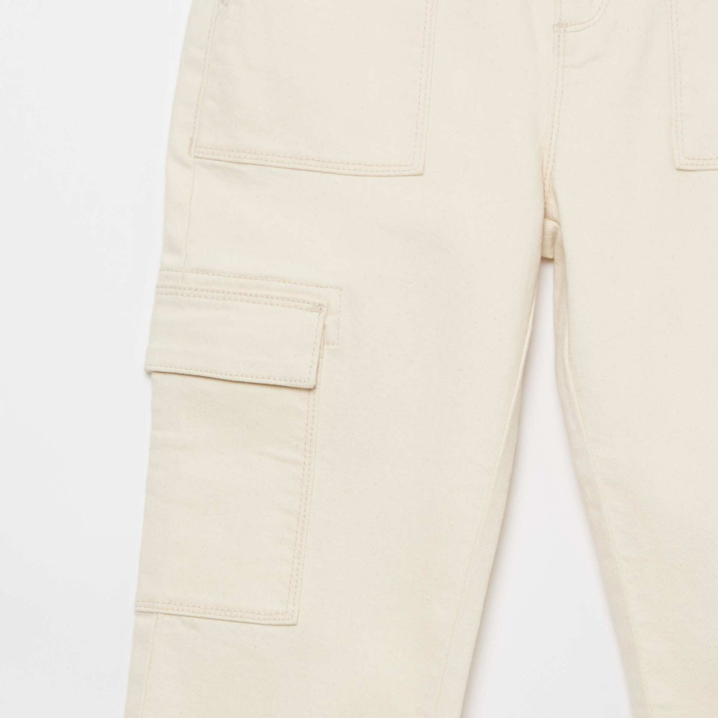 Pantalon multipoche - Coupe + confortable BLANC
