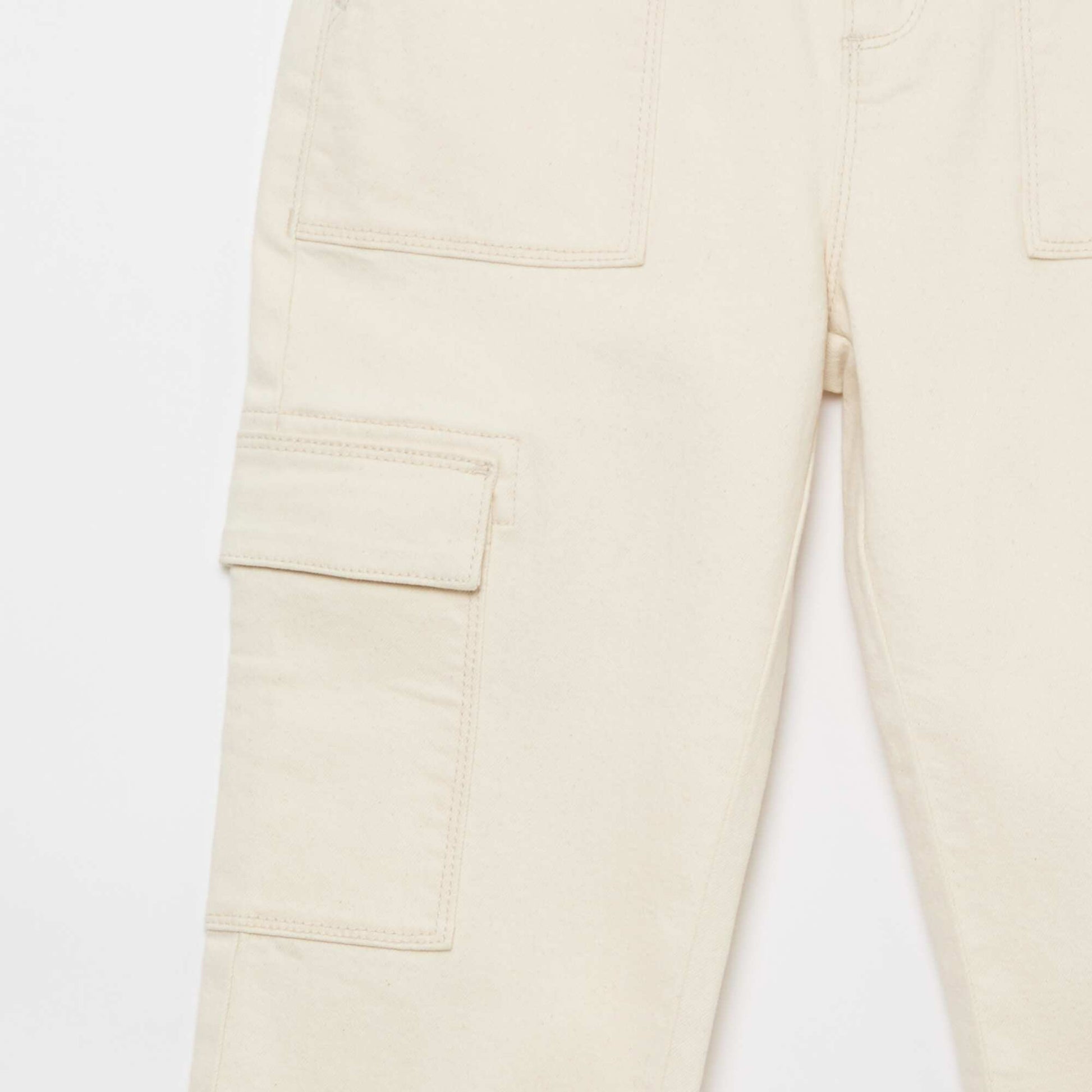 Pantalon multipoche - Coupe + confortable BLANC