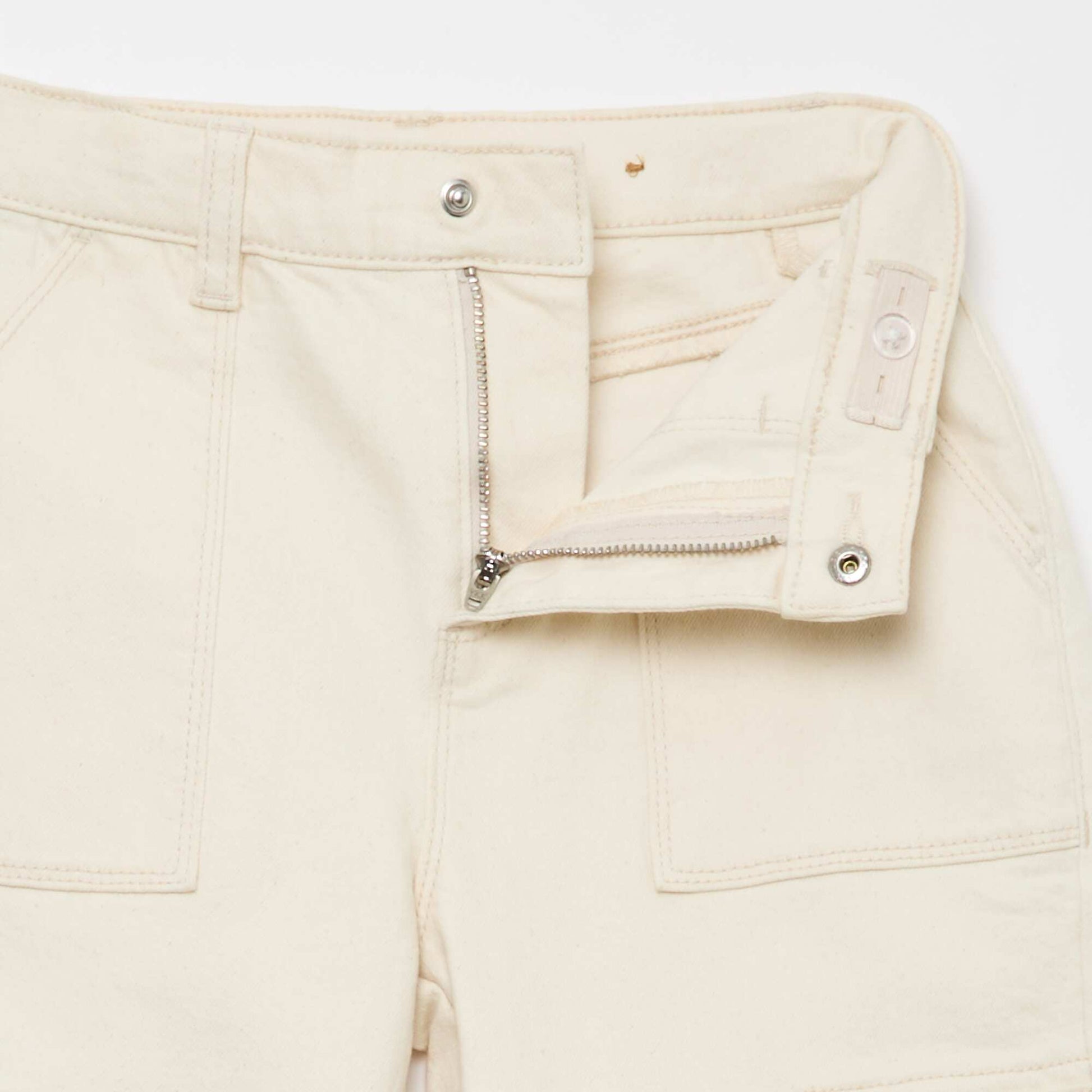 Pantalon multipoche - Coupe + confortable BLANC