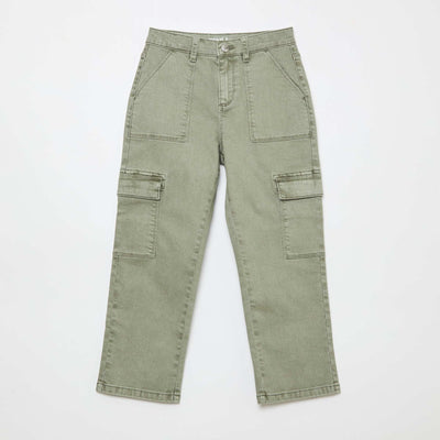 Pantalon multipoche - Coupe + confortable VERT