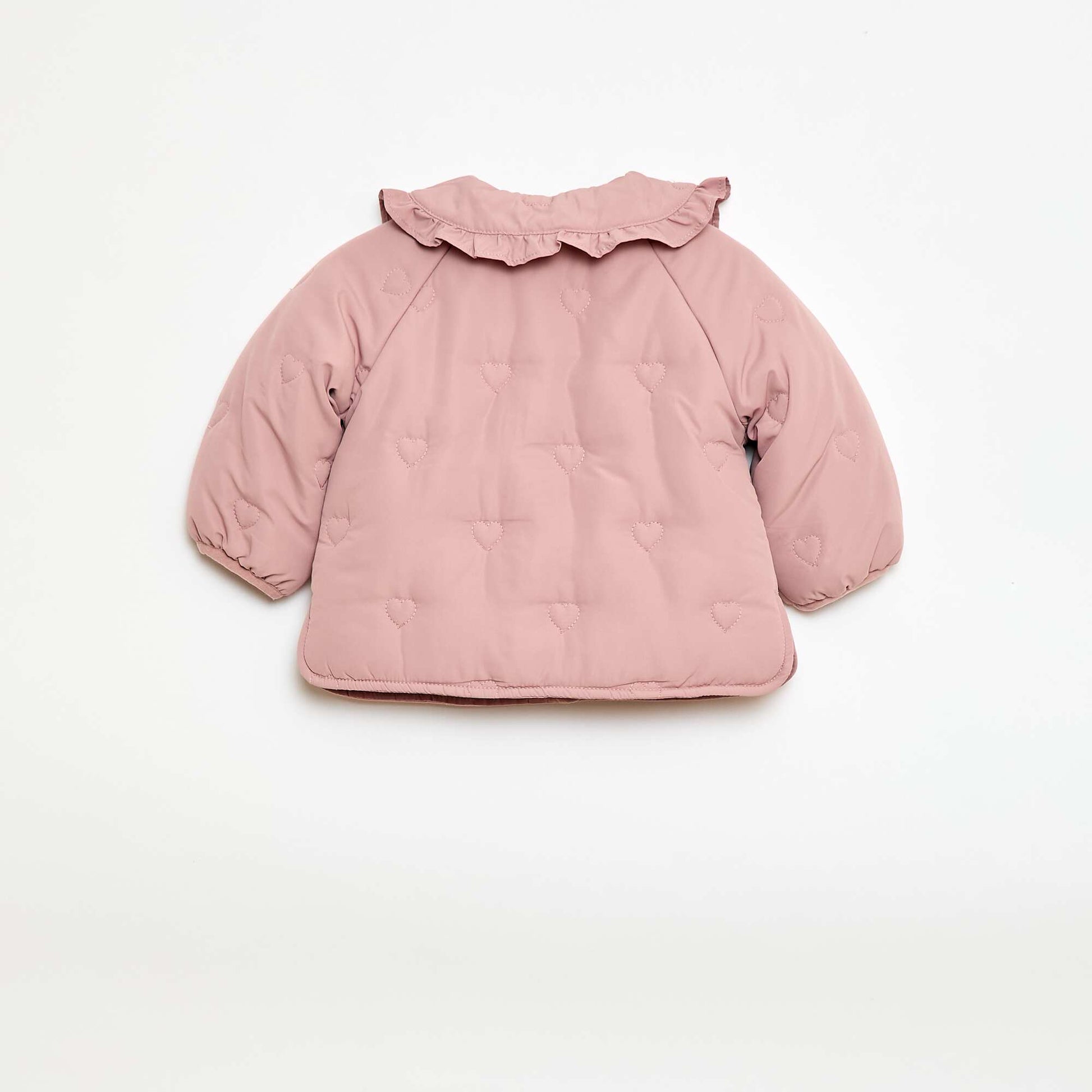 Doudoune matelassée en cœurs ROSE