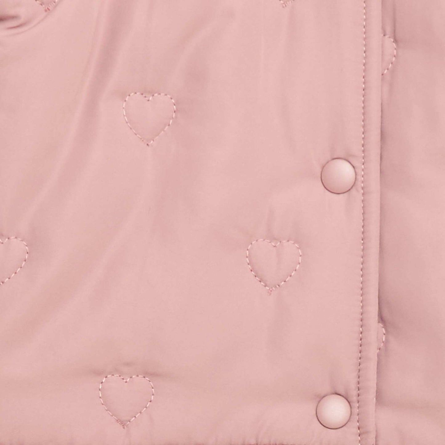 Doudoune matelassée en cœurs ROSE