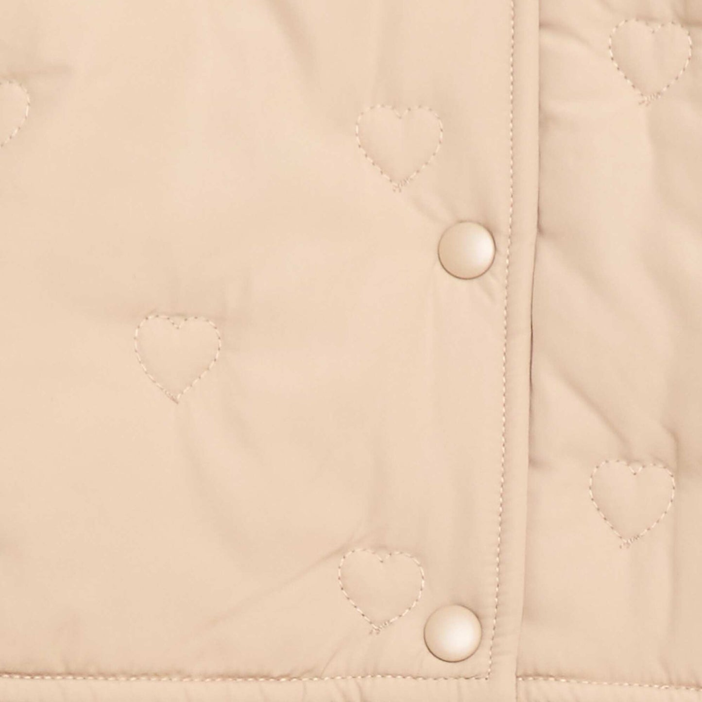 Doudoune matelassée en cœurs BEIGE