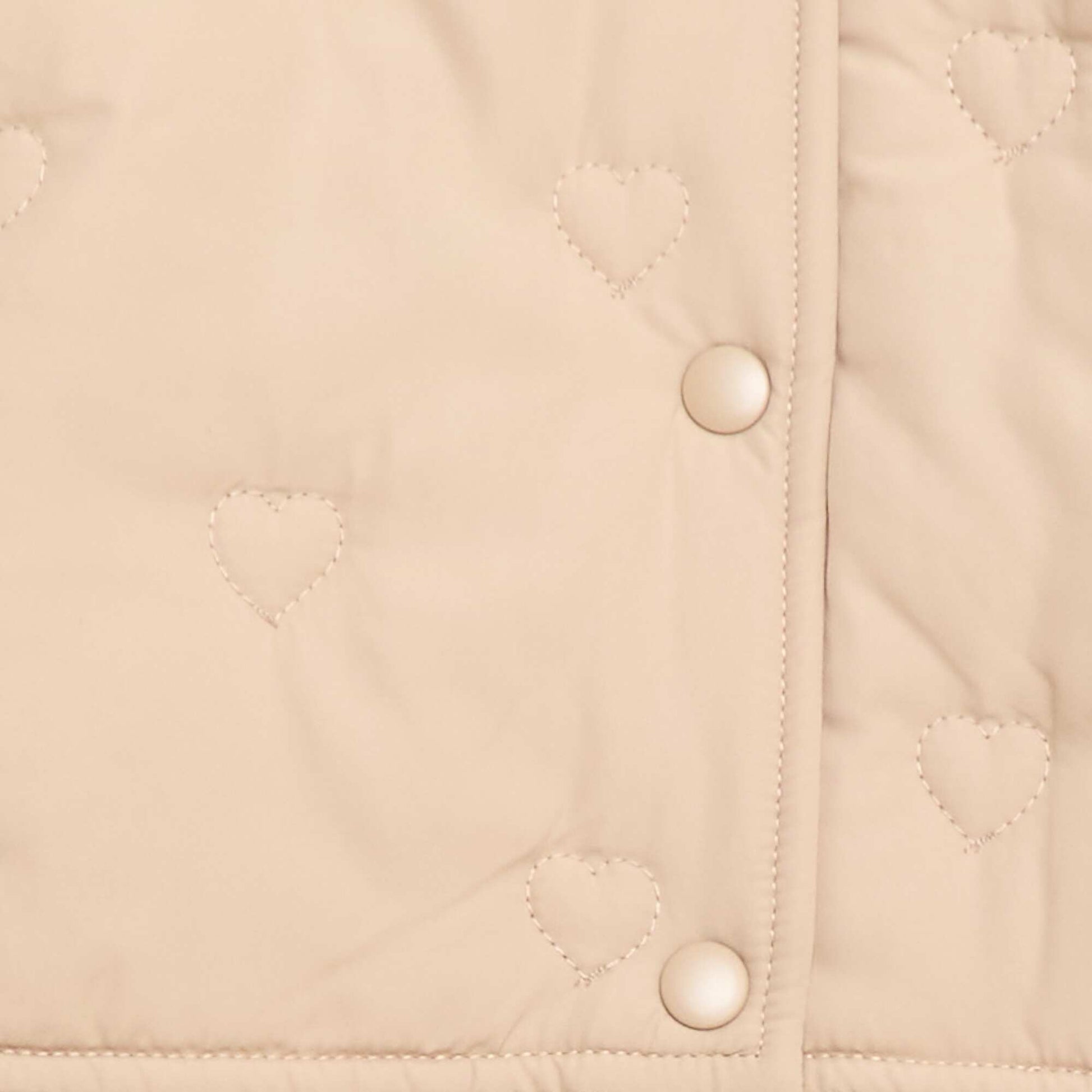 Doudoune matelassée en cœurs BEIGE