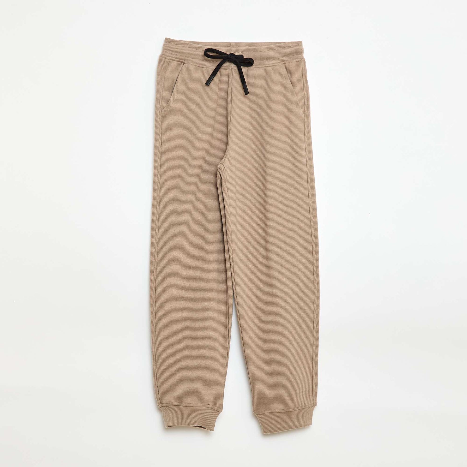 Jogging uni en molleton léger BEIGE