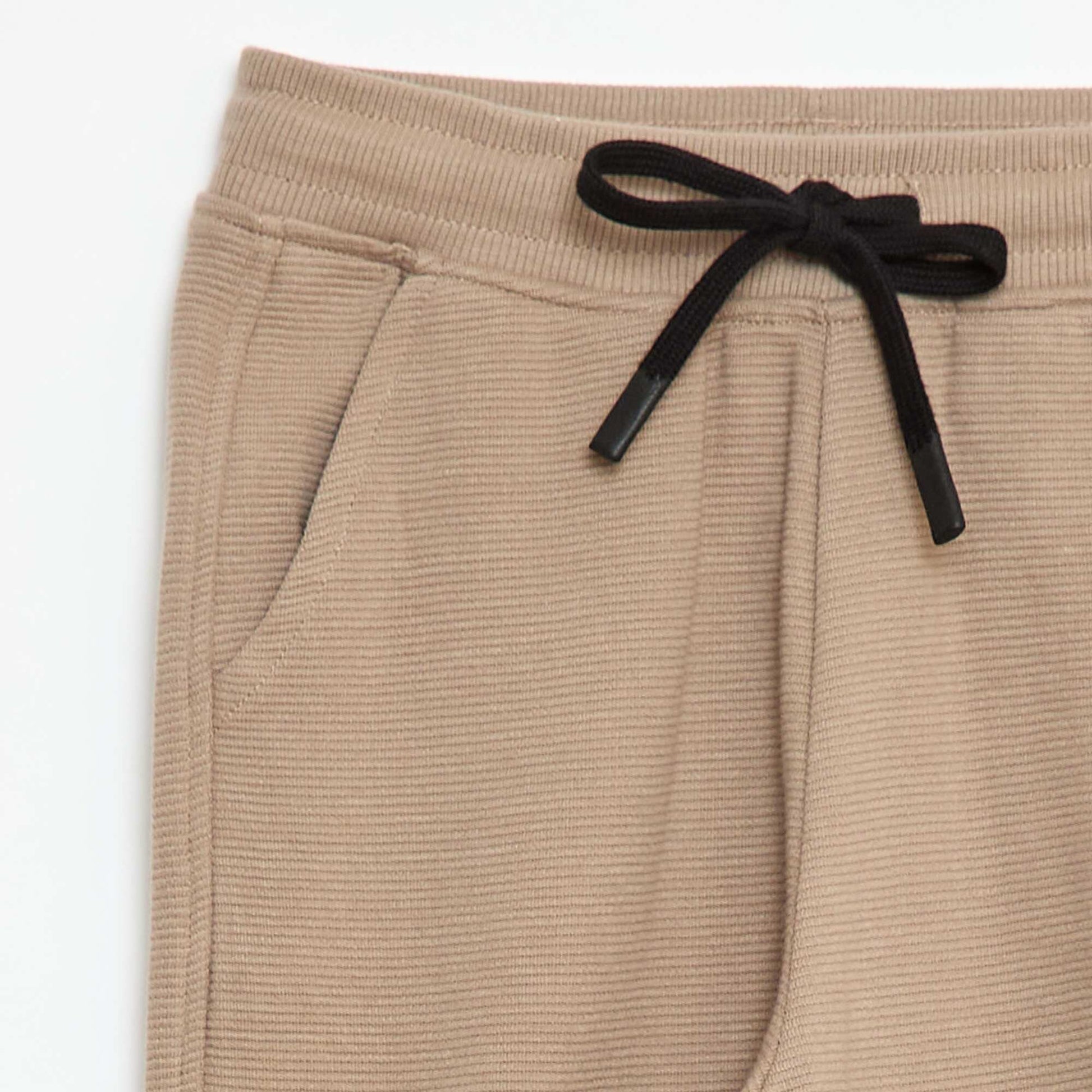 Jogging uni en molleton léger BEIGE