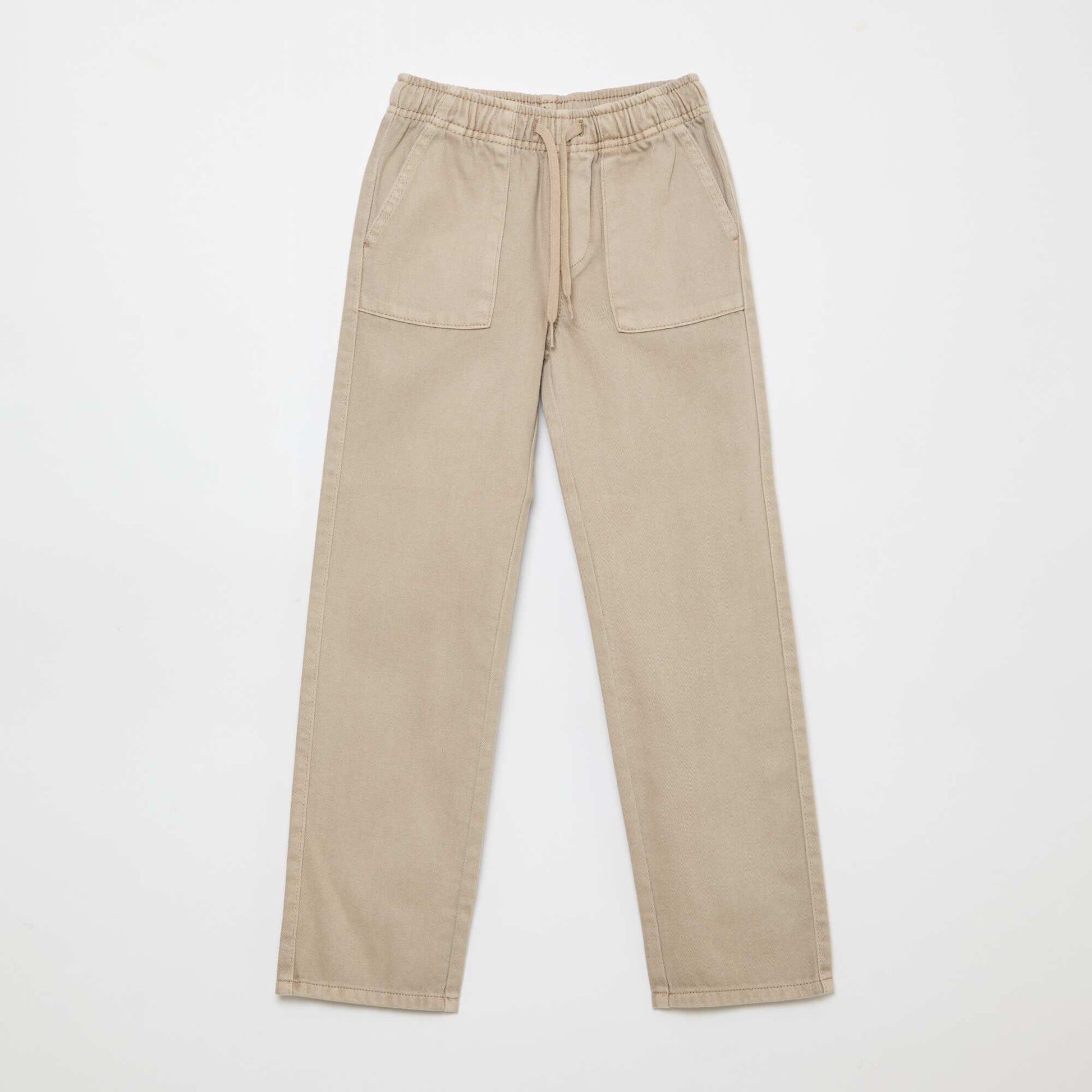 Pantalon poches rectangulaires - Coupe + ajustée BEIGE