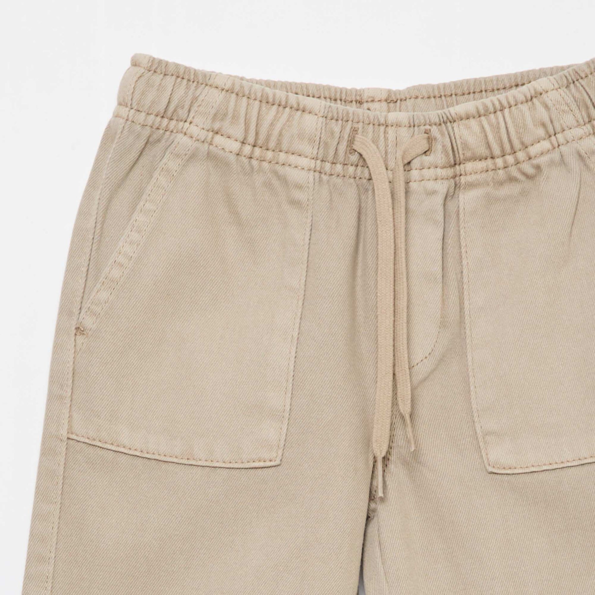 Pantalon poches rectangulaires - Coupe + ajustée BEIGE