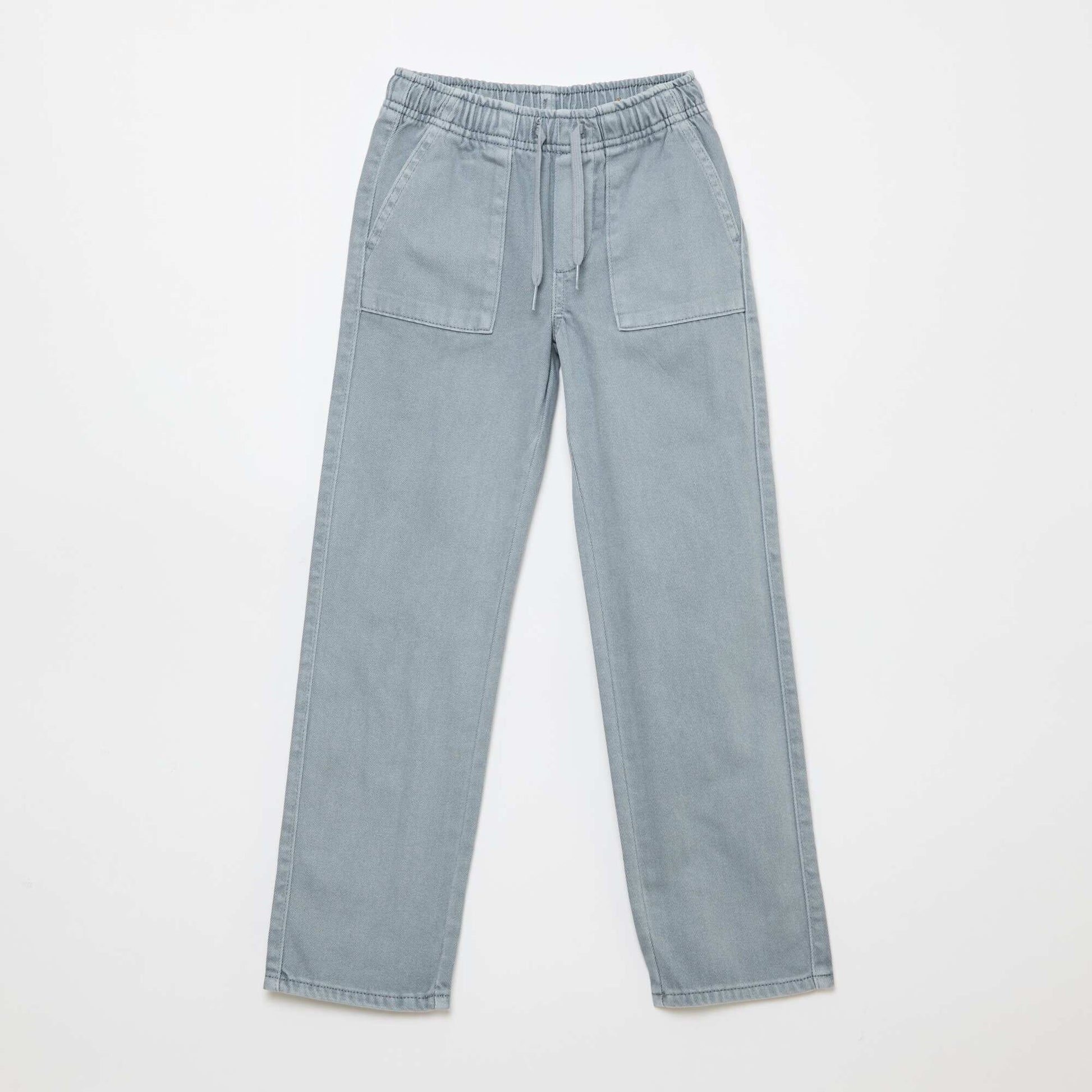 Pantalon poches rectangulaires - Coupe + ajustée BLEU
