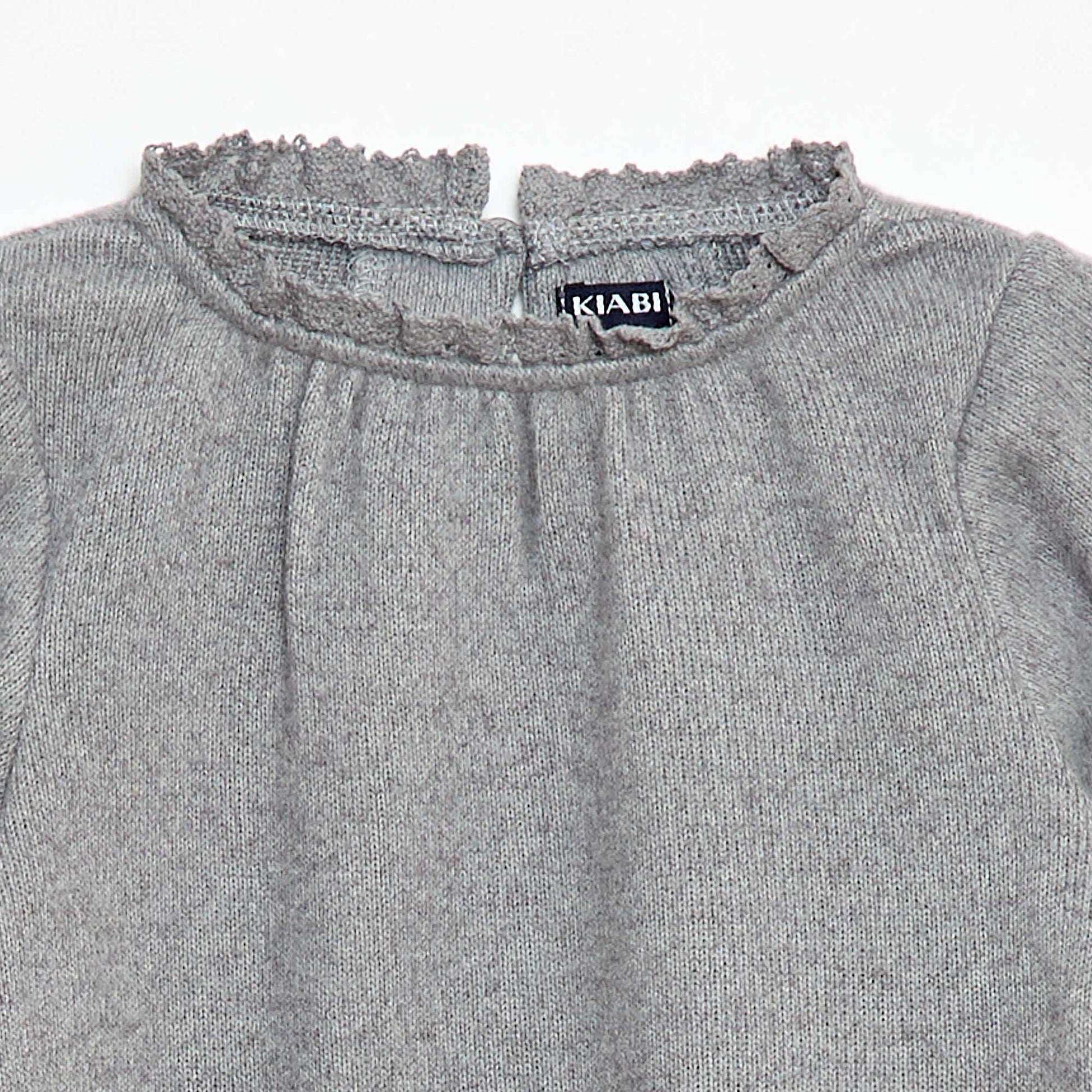 Ensemble 2 pièces en maille doudou GRIS