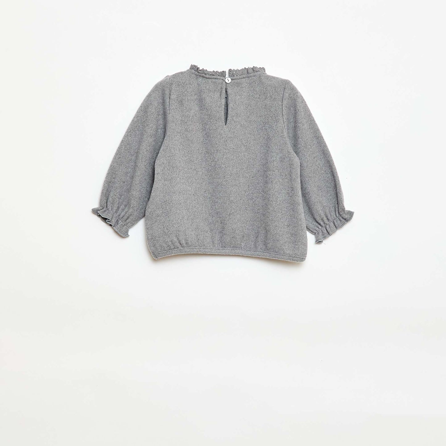 Ensemble 2 pièces en maille doudou GRIS