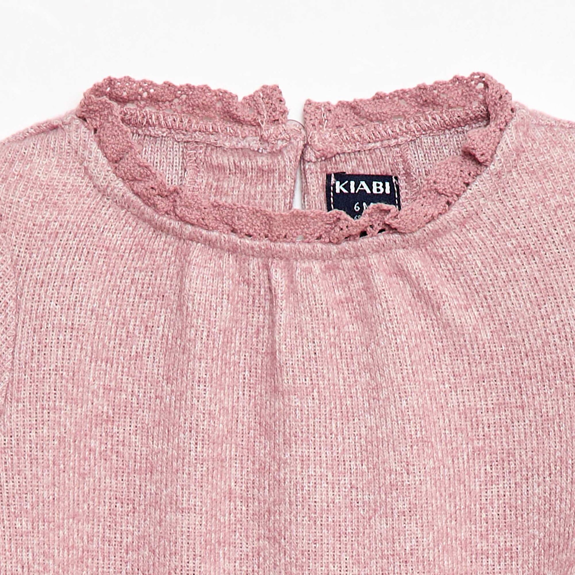 Ensemble 2 pièces en maille doudou ROSE