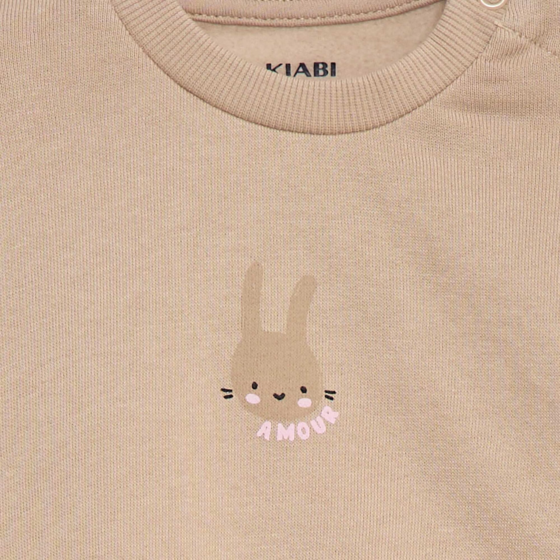 Ensemble de jogging sweat volanté + pantalon - 2 pièces BEIGE