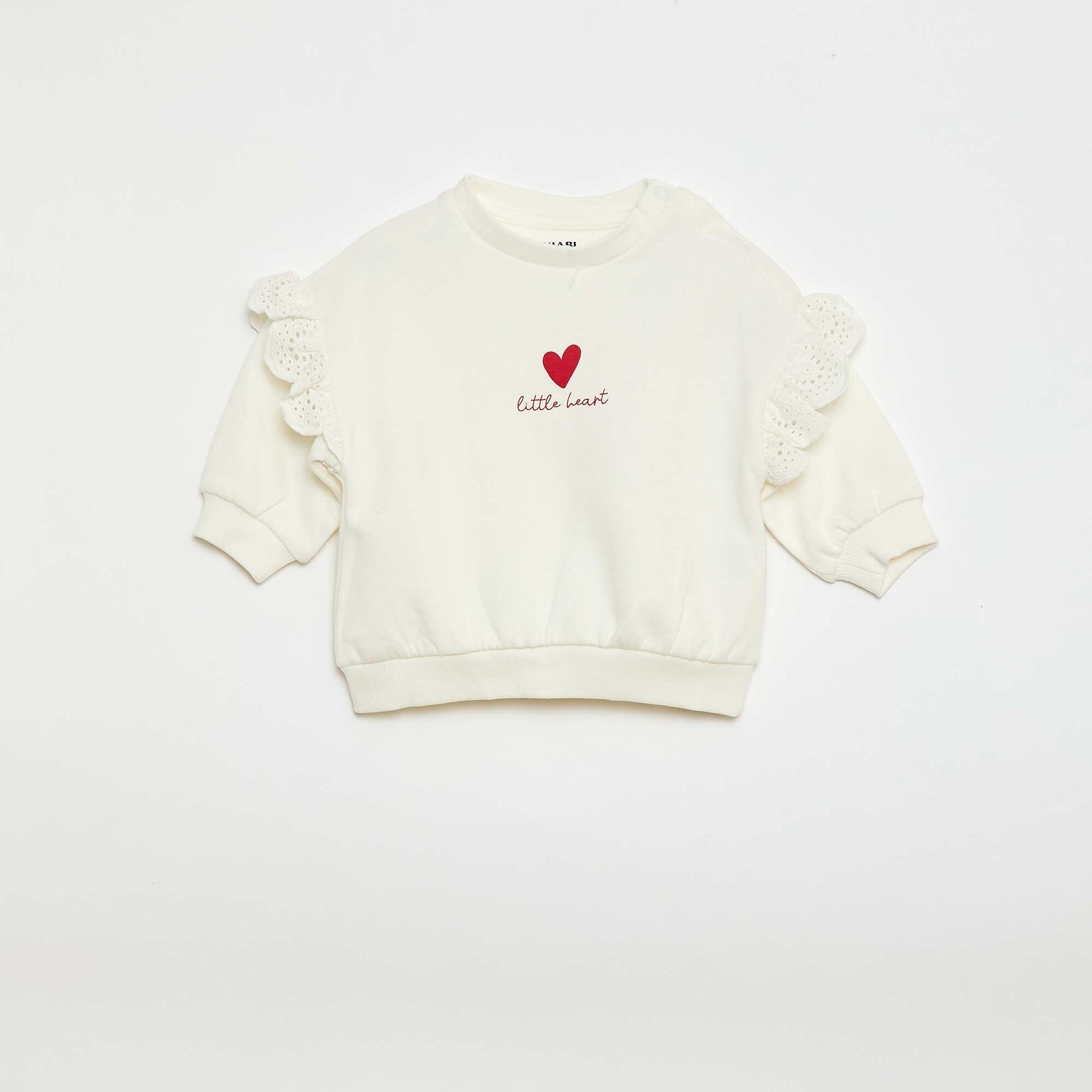 Ensemble de jogging sweat volanté + pantalon - 2 pièces BEIGE
