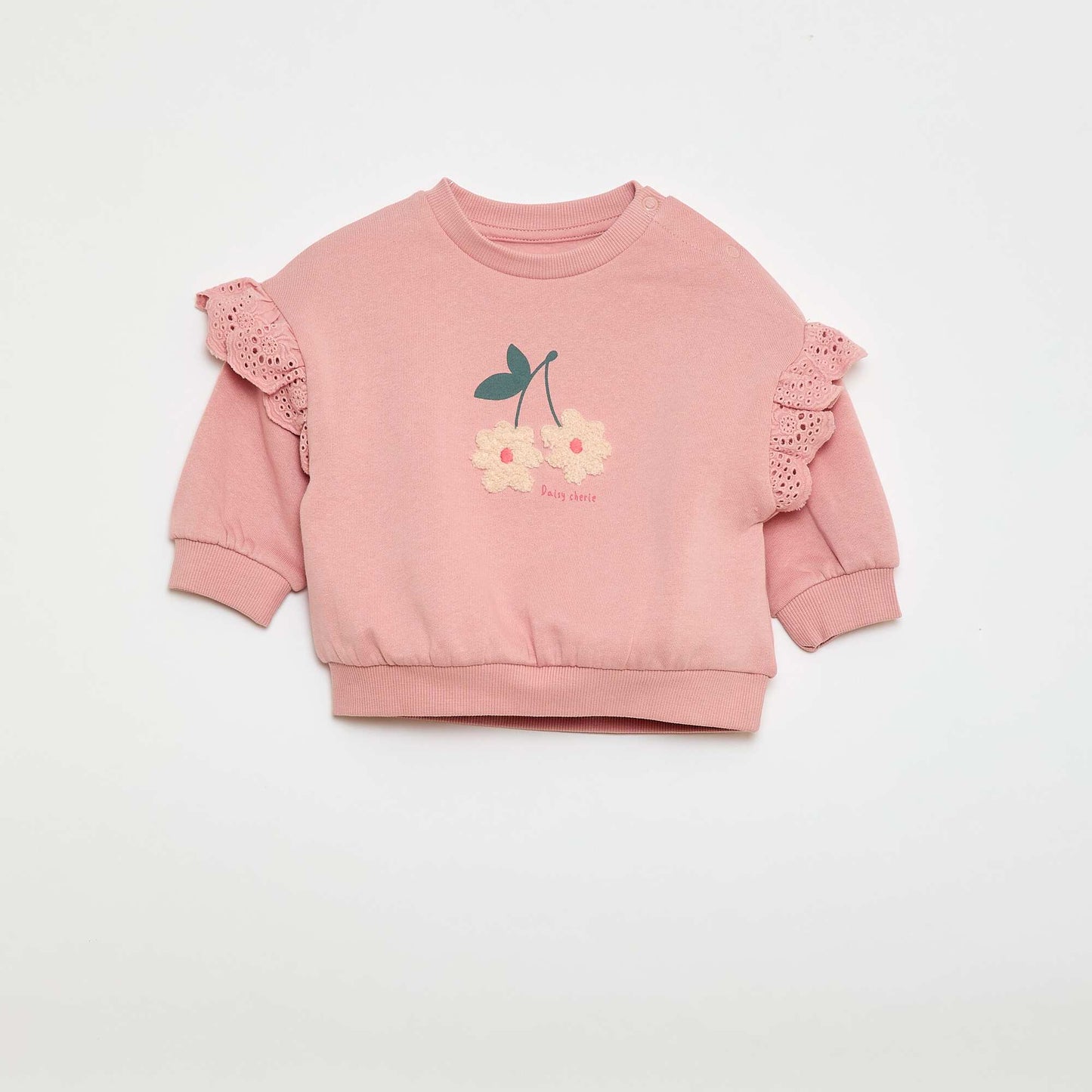 Ensemble de jogging sweat volanté + pantalon - 2 pièces ROSE