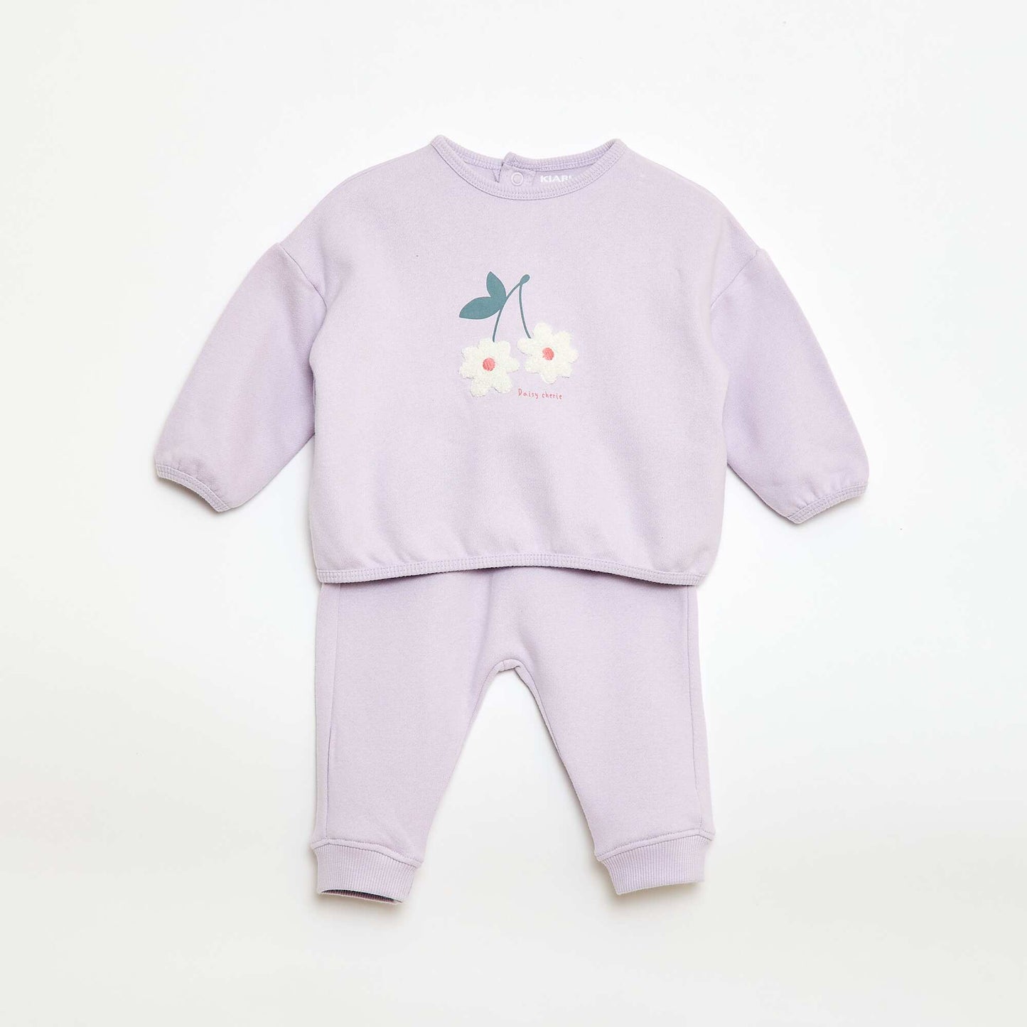 Ensemble sweat + jogging fantaisie VIOLET