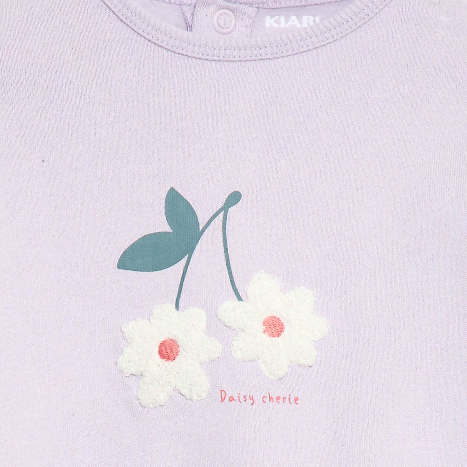 Ensemble sweat + jogging fantaisie VIOLET