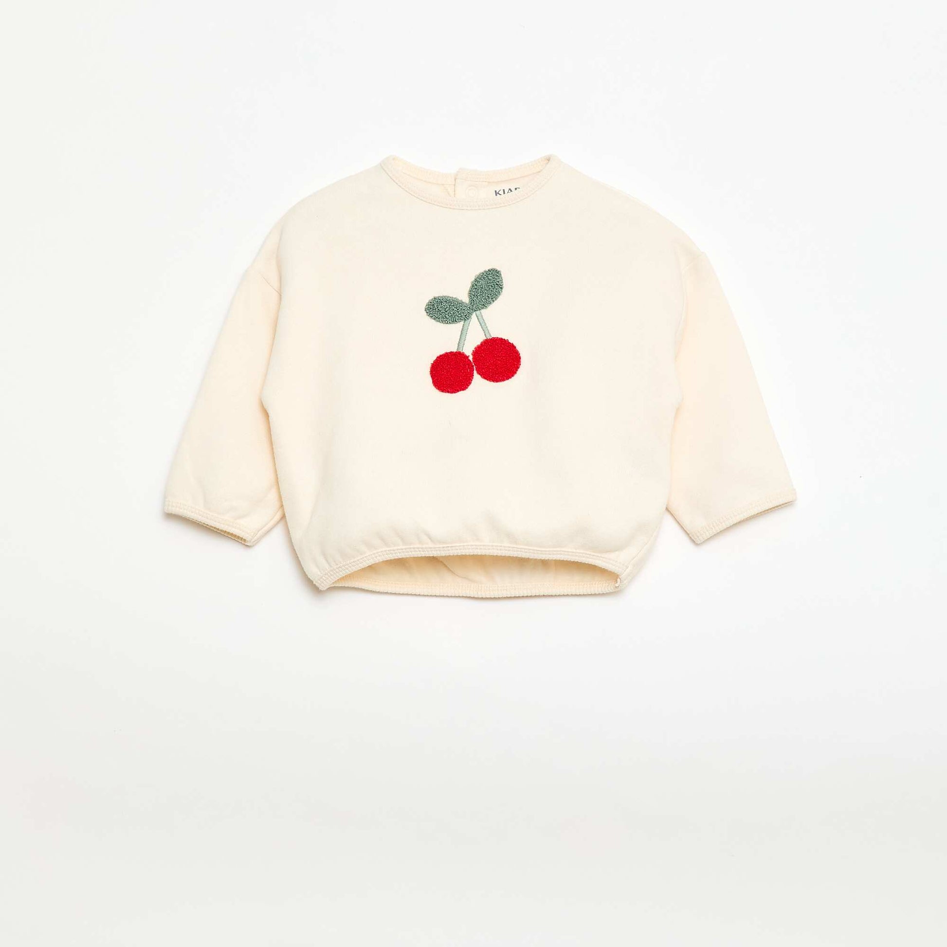 Ensemble sweat + jogging fantaisie BLANC