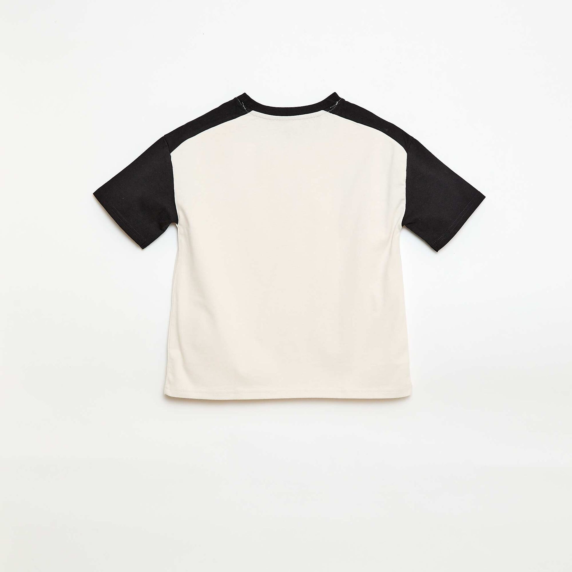 T-shirt oversize color bloc BLANC