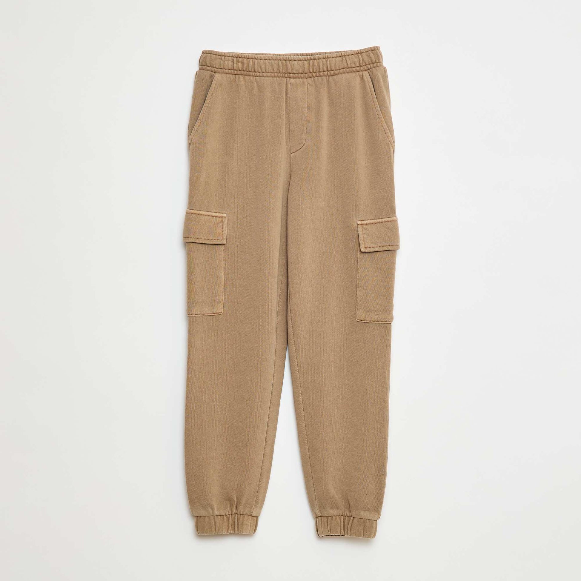 Jogging multipoches en molleton léger BEIGE