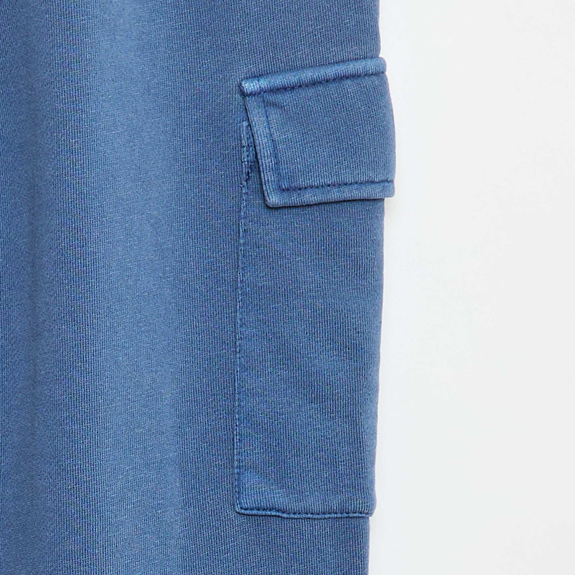 Jogging multipoches en molleton léger BLEU