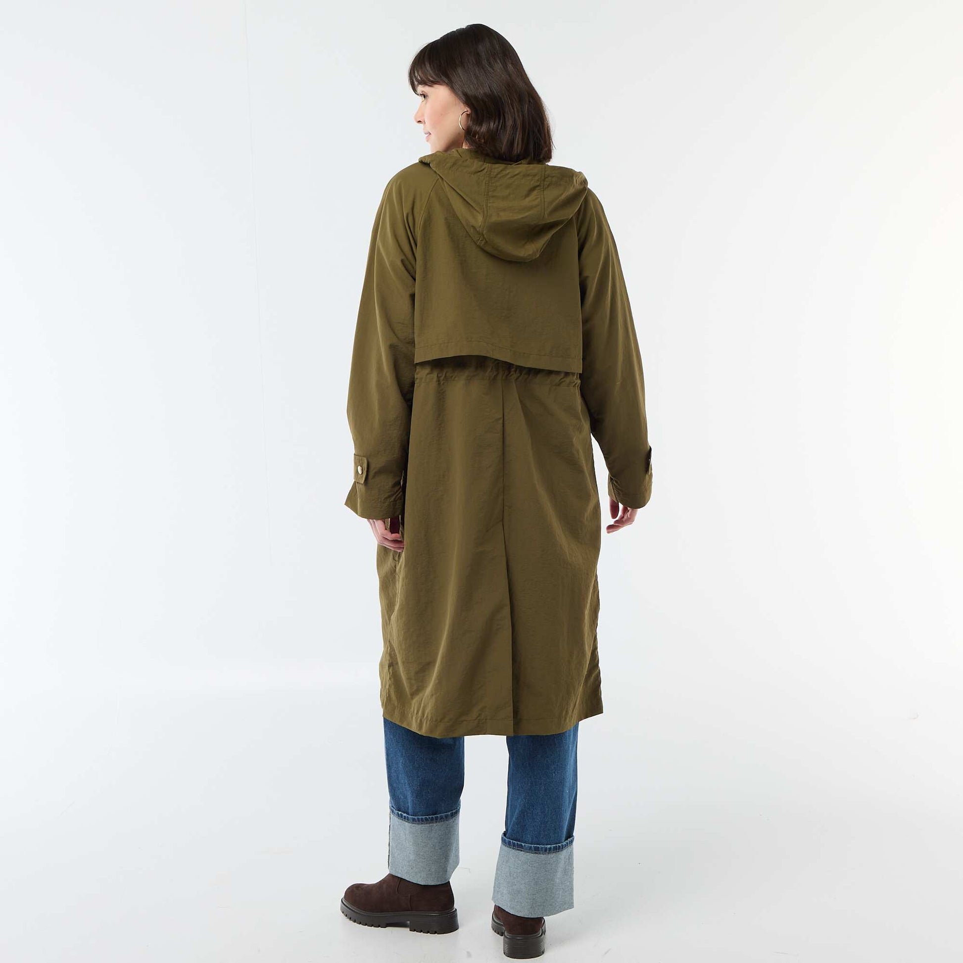Imperméable à capuche VERT