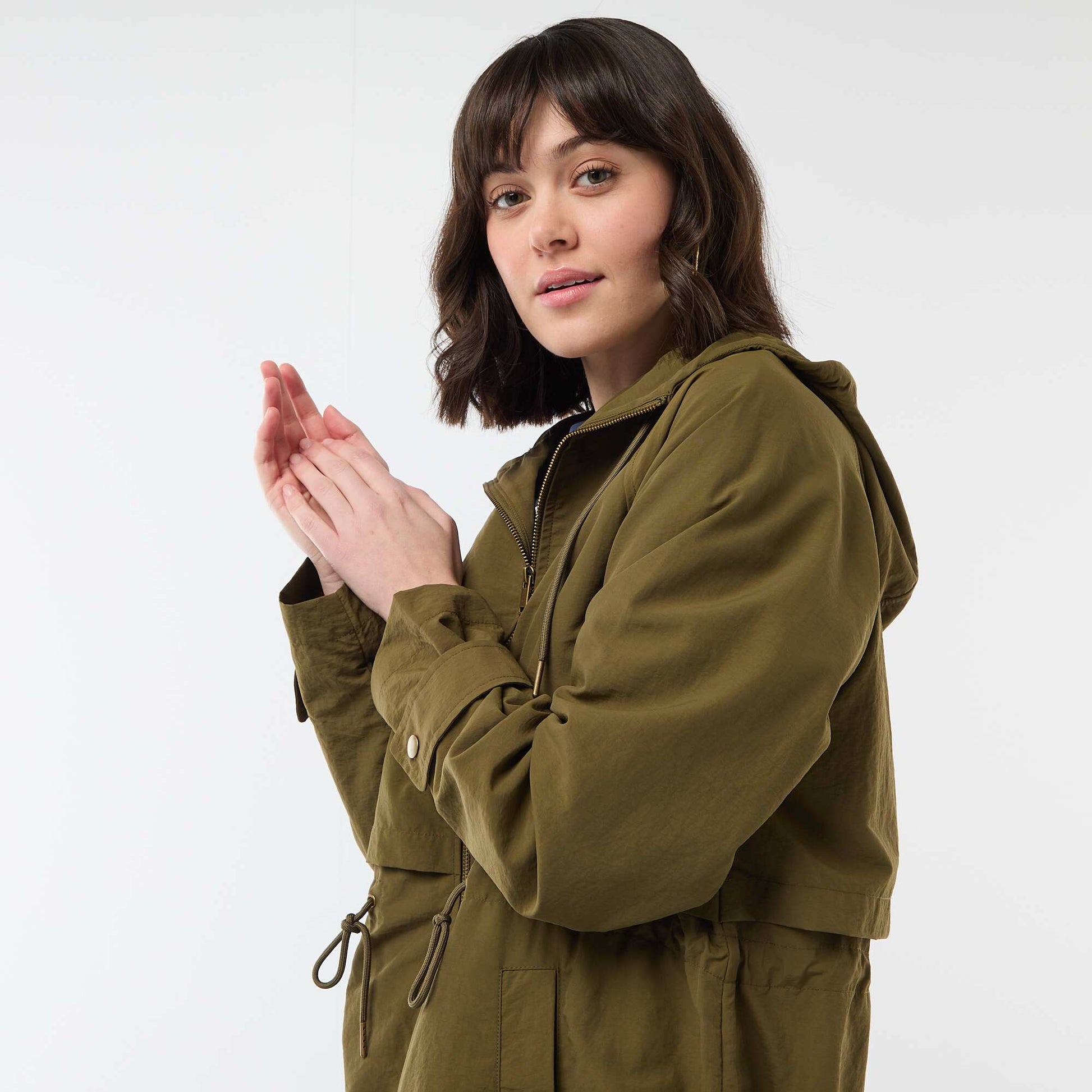 Imperméable à capuche VERT