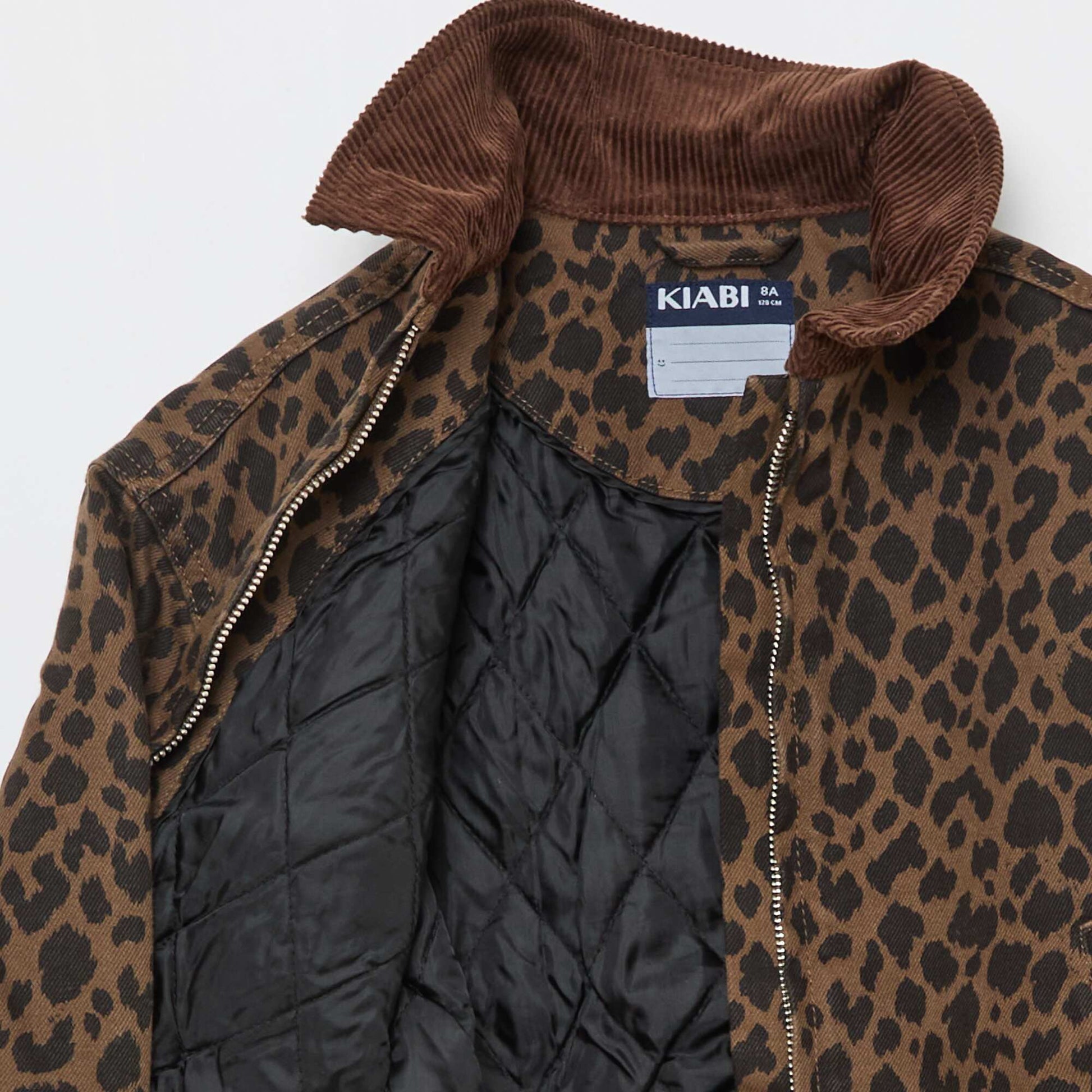 Veste bombée en jean LéOPARD