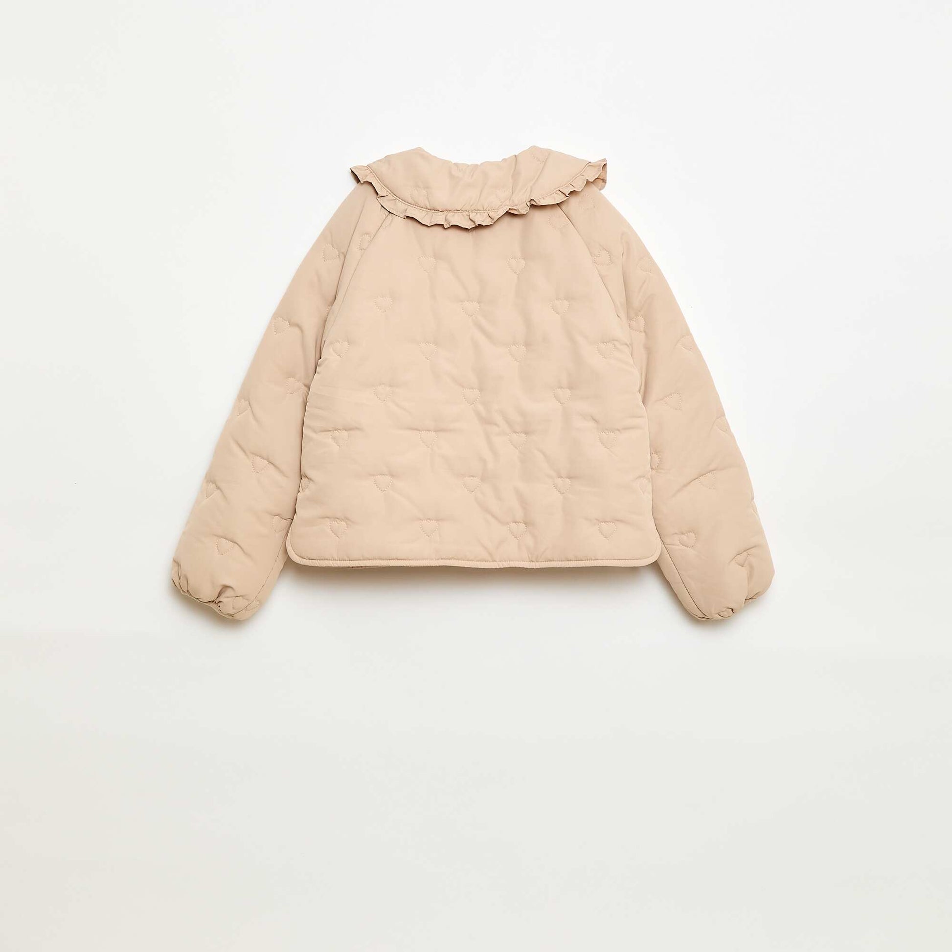 Doudoune quiltée avec col claudine BEIGE