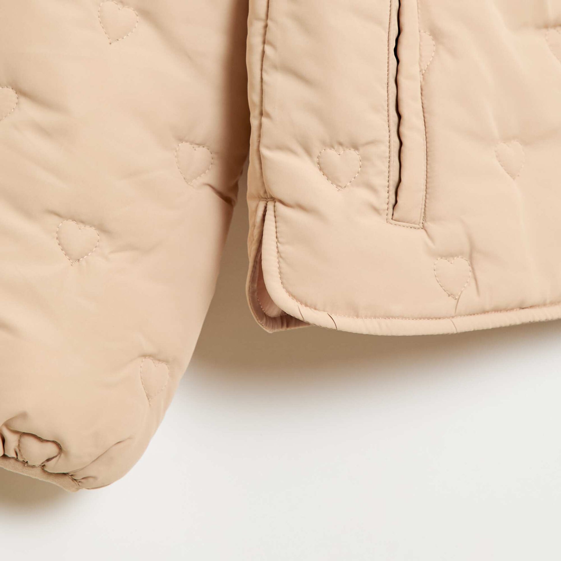 Doudoune quiltée avec col claudine BEIGE