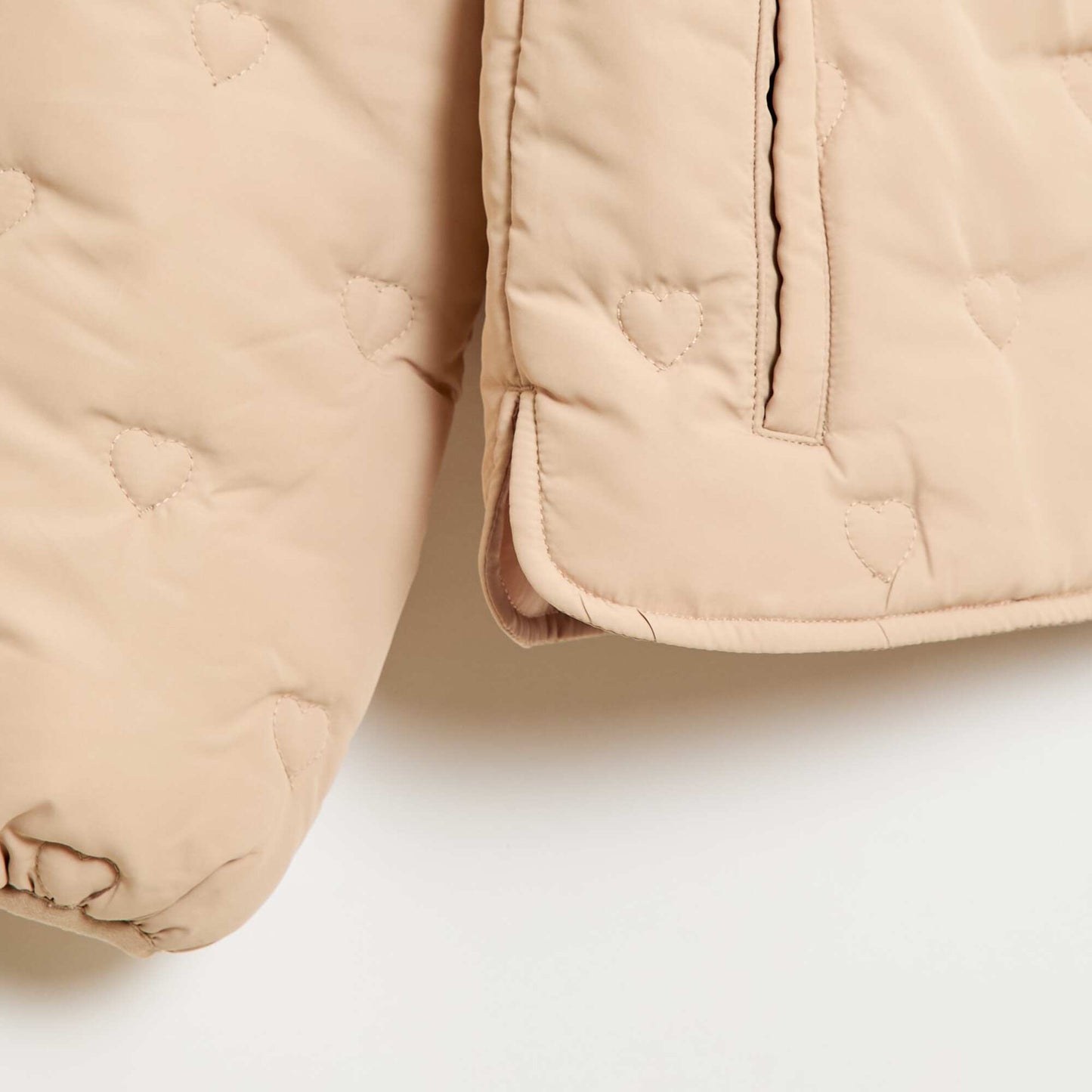 Doudoune quiltée avec col claudine BEIGE