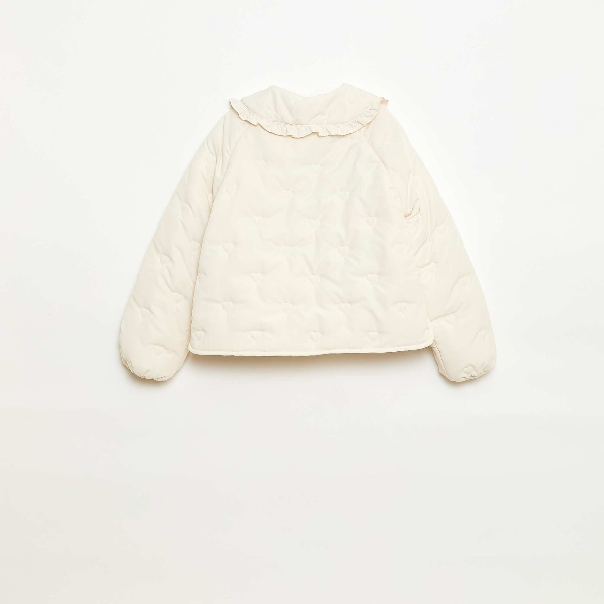Doudoune quiltée avec col claudine BLANC