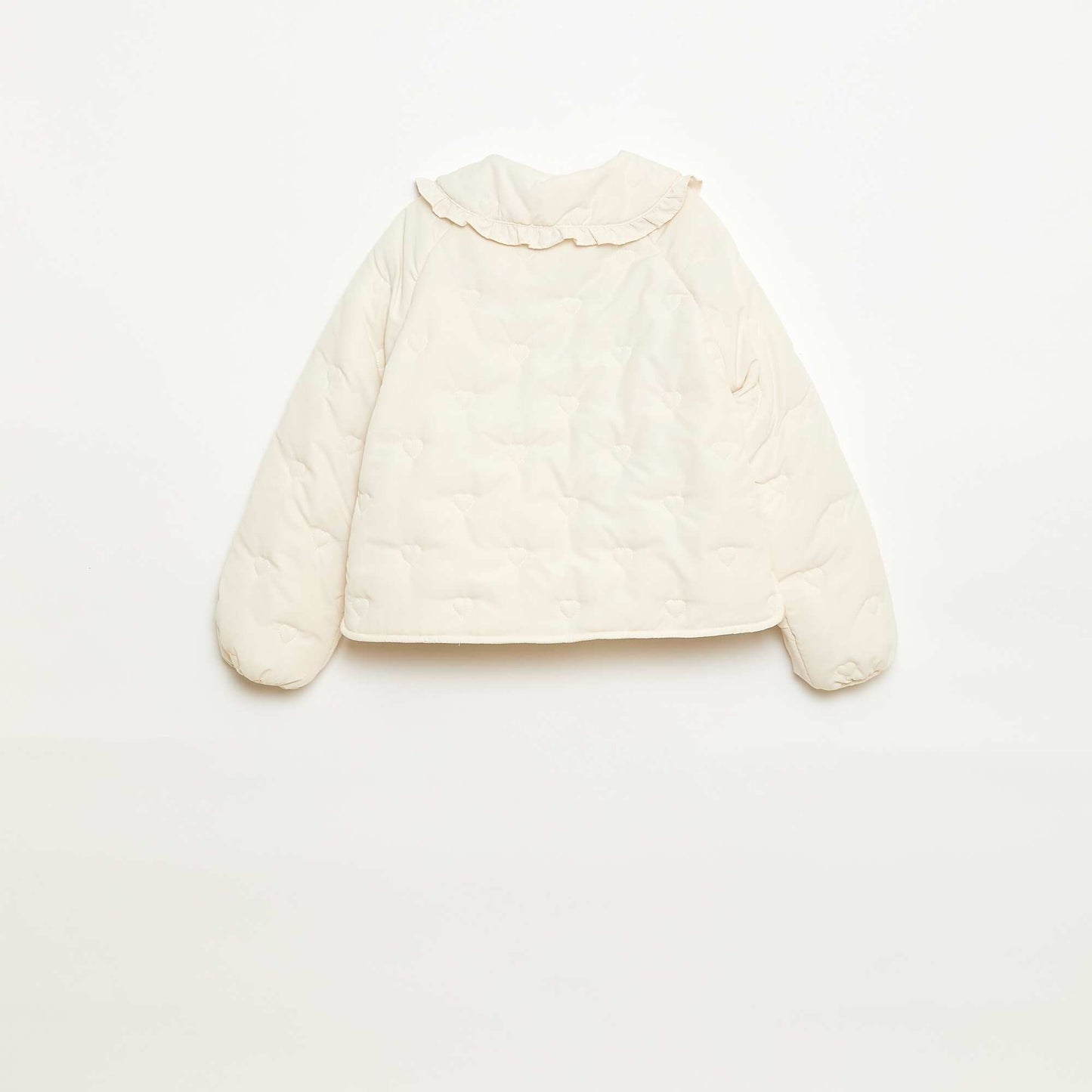 Doudoune quiltée avec col claudine BLANC