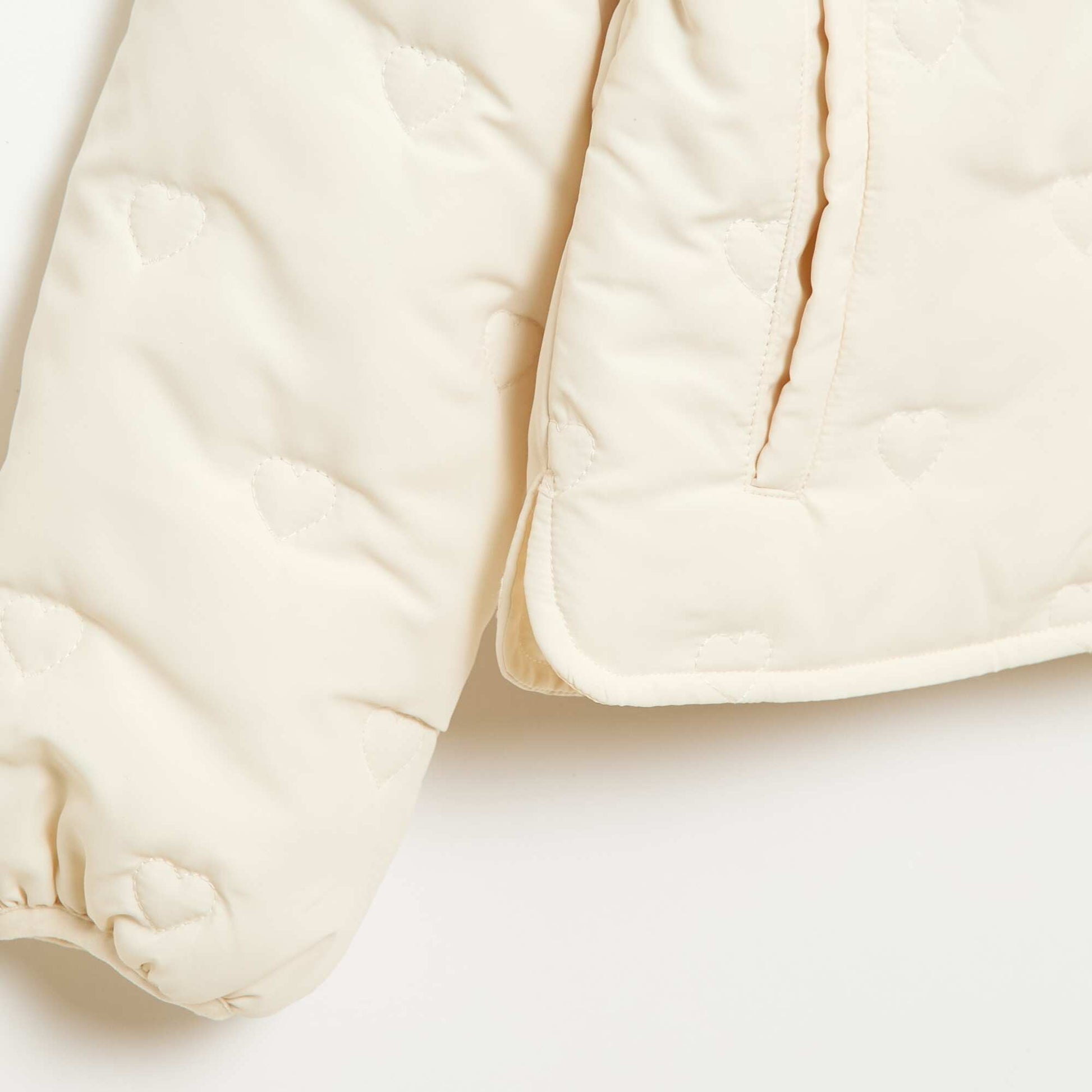 Doudoune quiltée avec col claudine BLANC