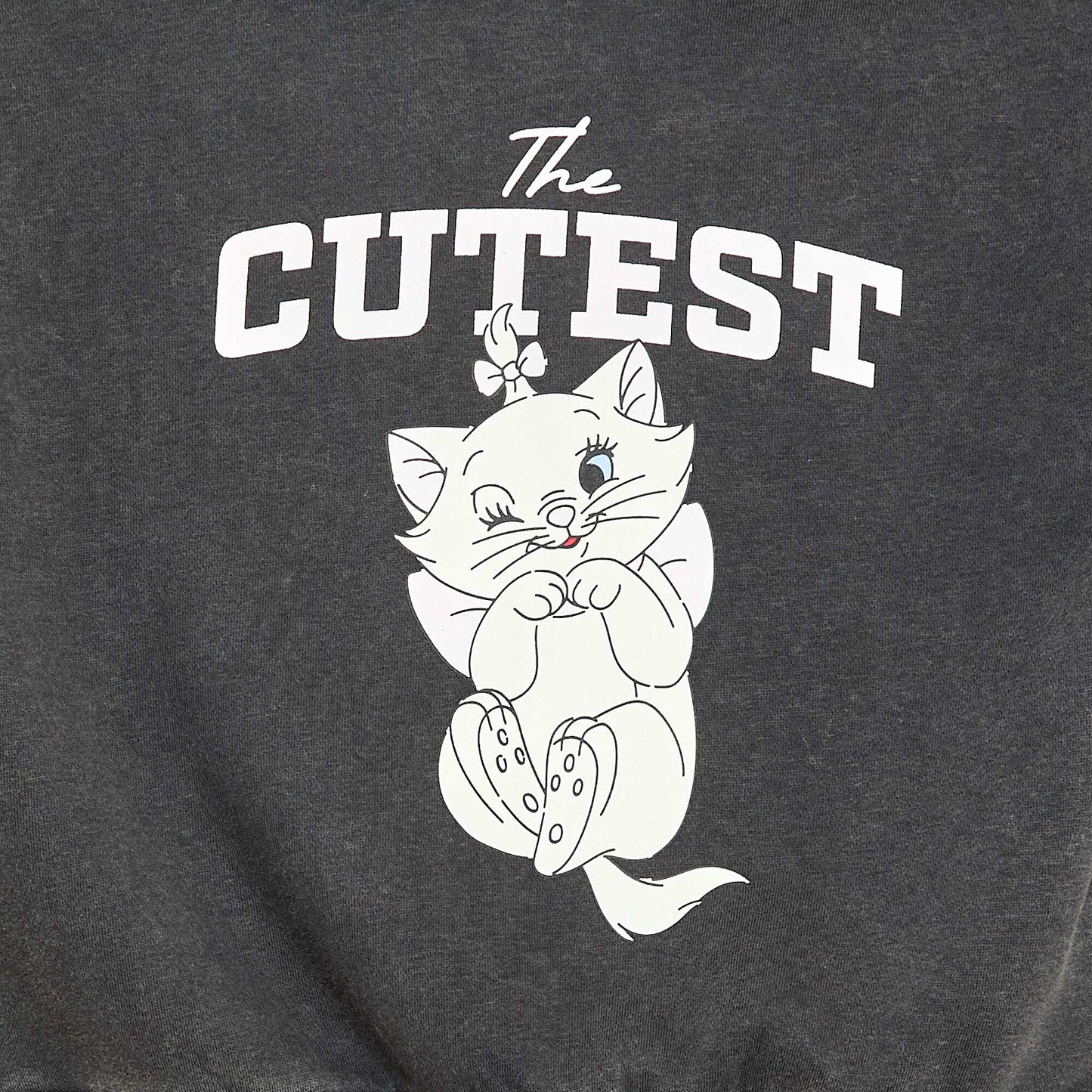 Sweat à capuche imprimé 'Stitch' NOIR