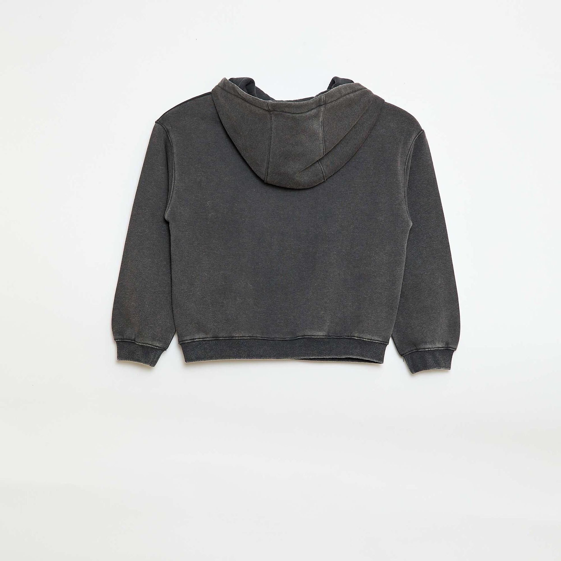 Sweat à capuche imprimé 'Stitch' NOIR