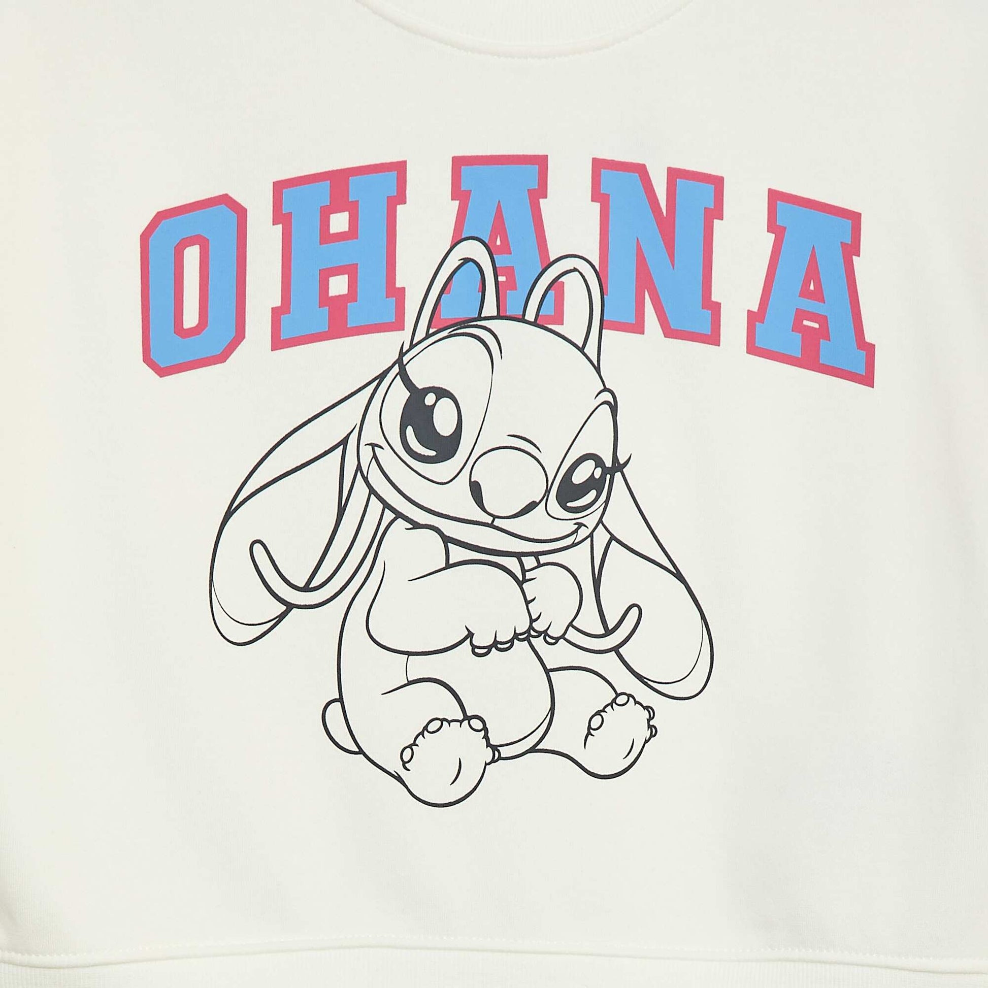 Sweat 'Ohana' 'Disney' BLANC