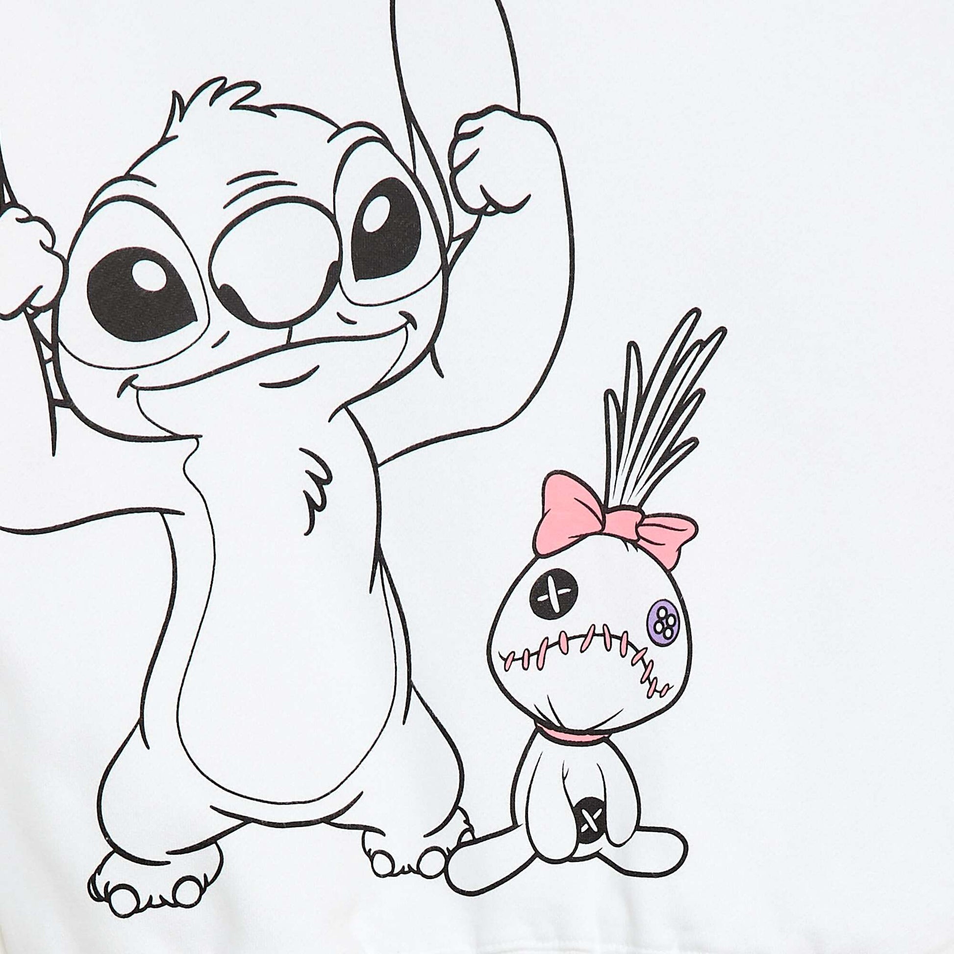 Sweat à capuche 'Stitch' de 'Disney' BLANC