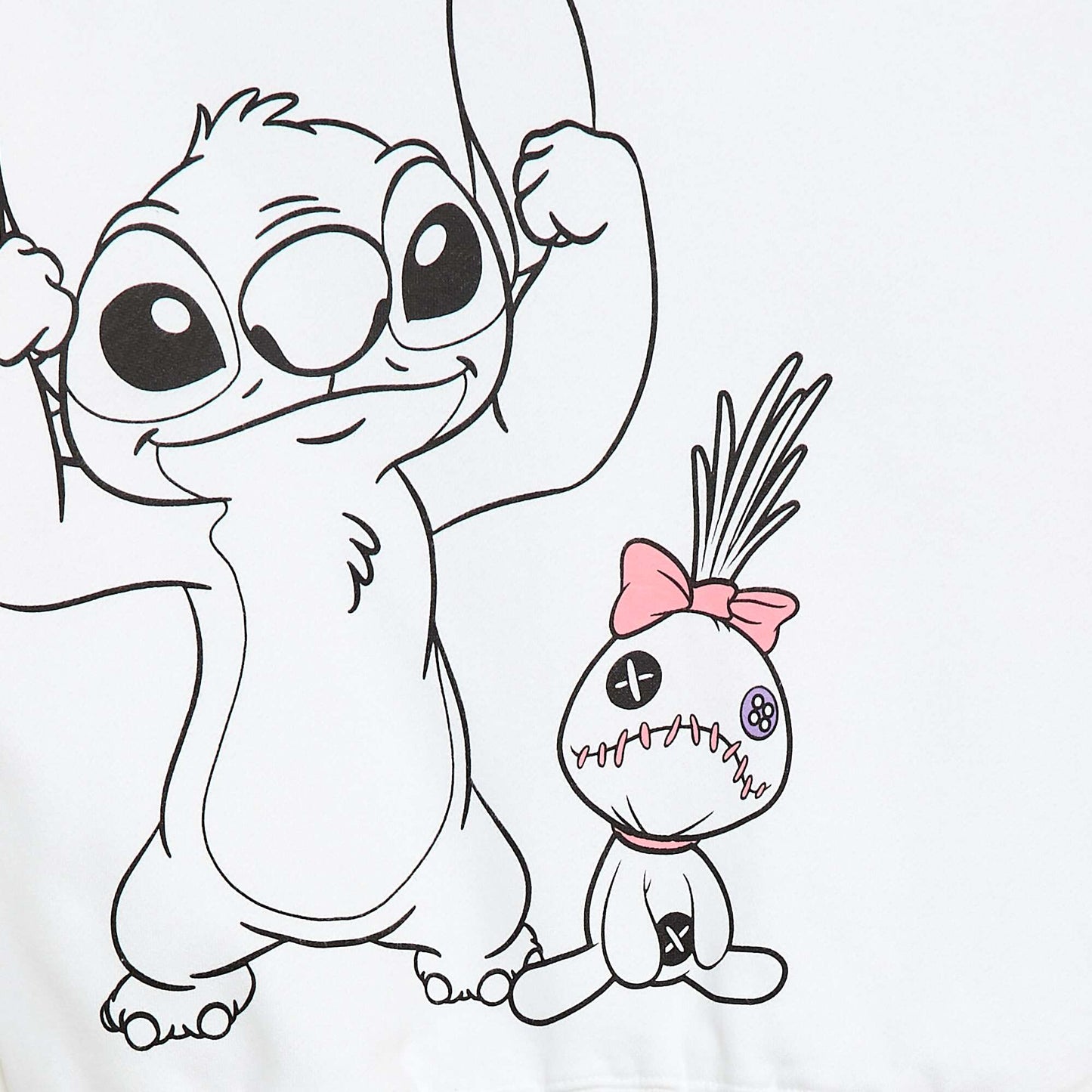 Sweat à capuche 'Stitch' de 'Disney' BLANC